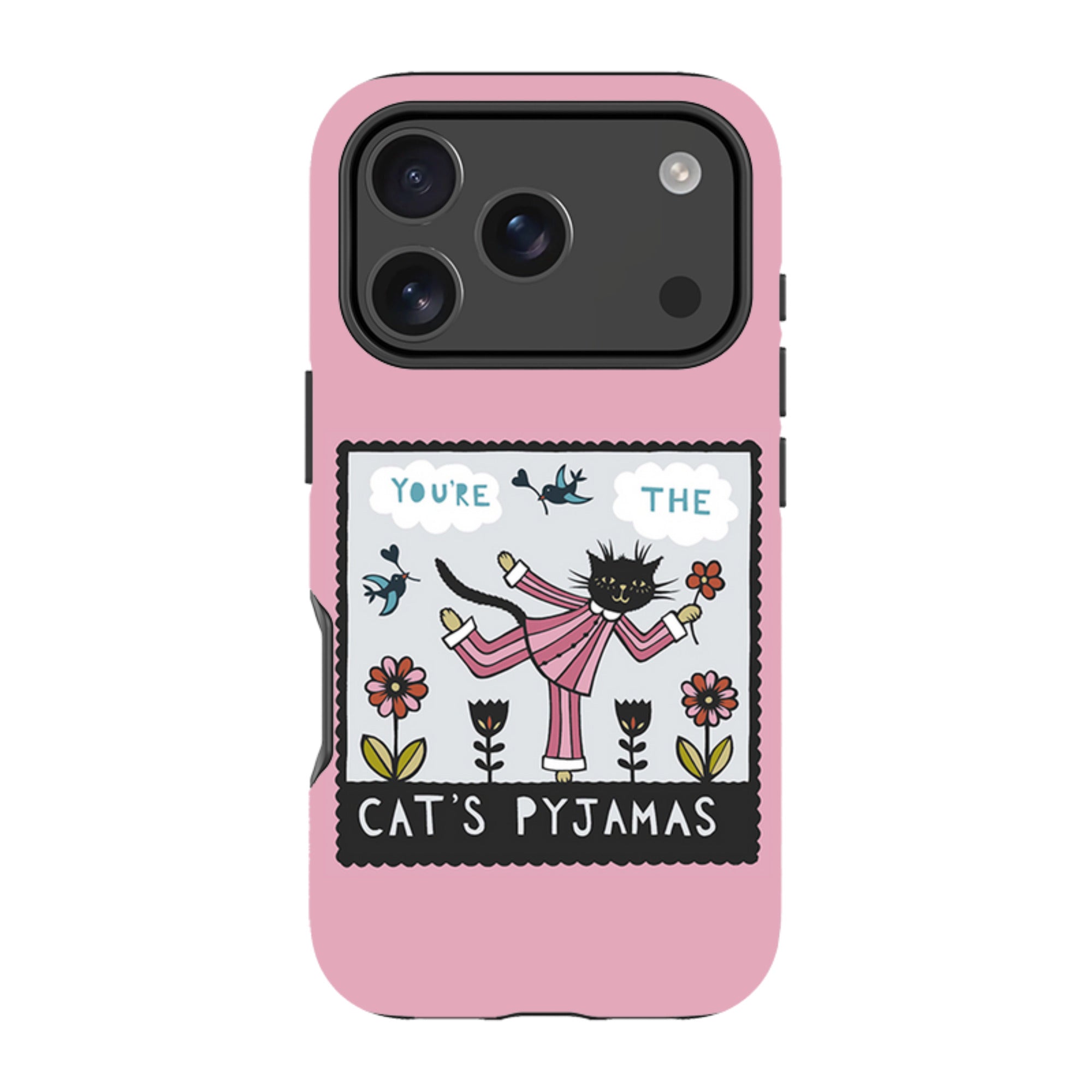 iPhone MagSafe Tough Case -  Cats Pyjamas Pink By Suzy Taylor