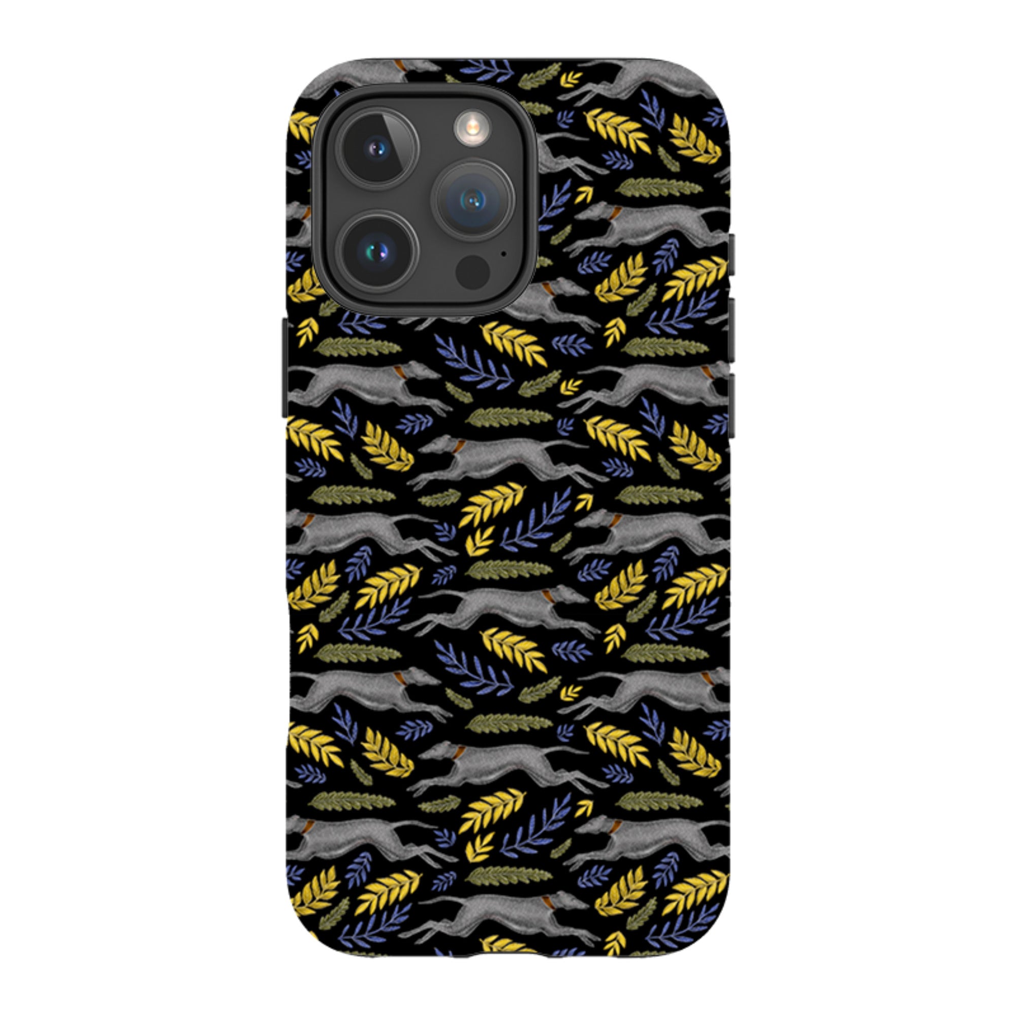 iPhone Tough Case - Greyhound Pattern By Catherine Rowe