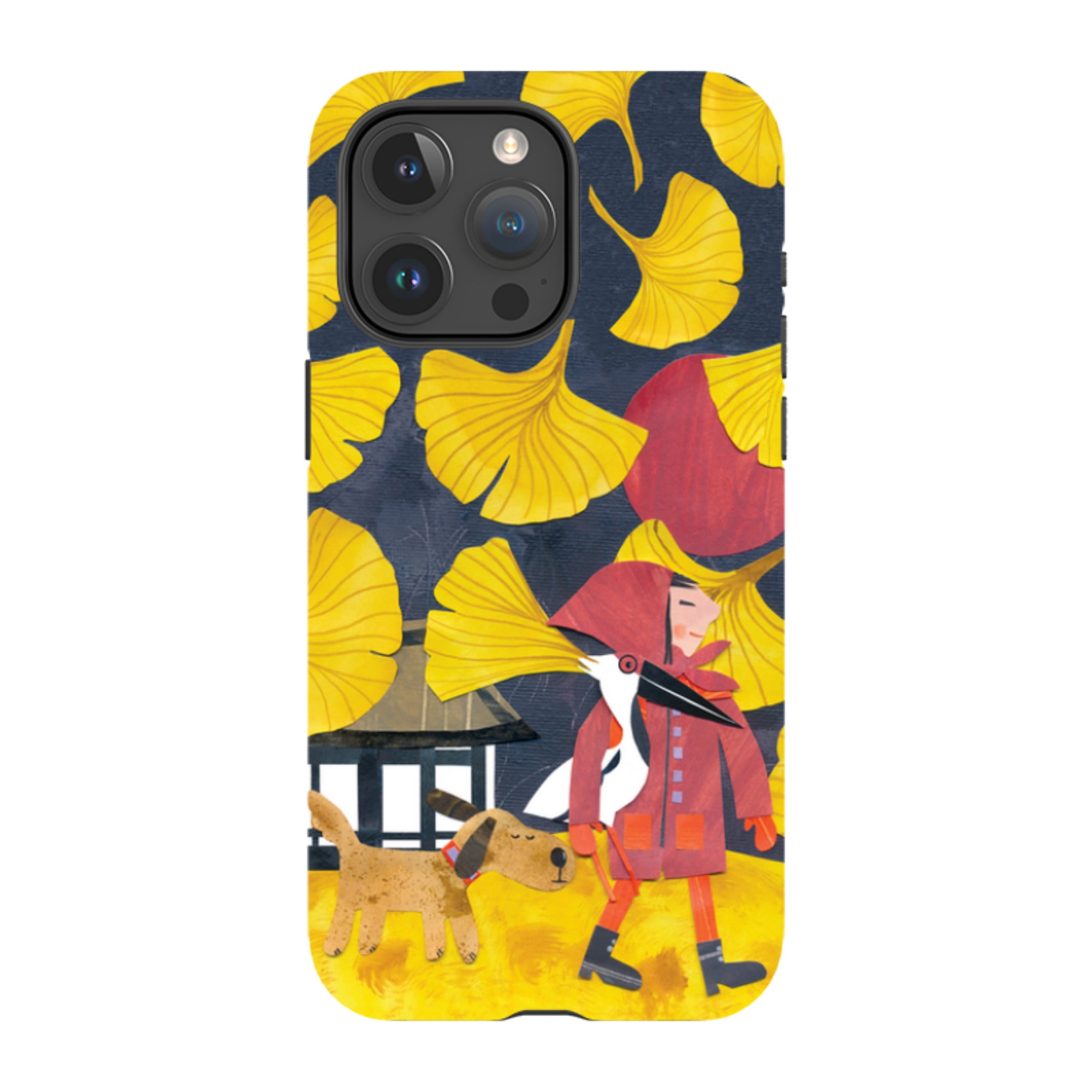 iPhone MagSafe Tough Case - Ginko Leaves By Tracey English