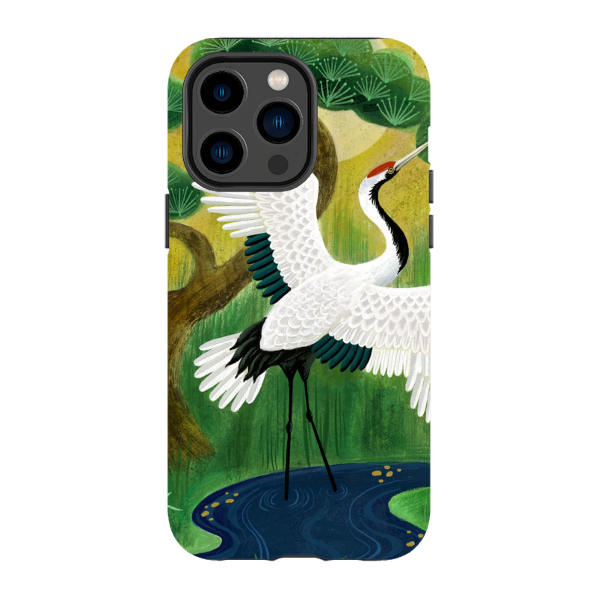 iPhone Tough Case - Crane By Bex Parkin