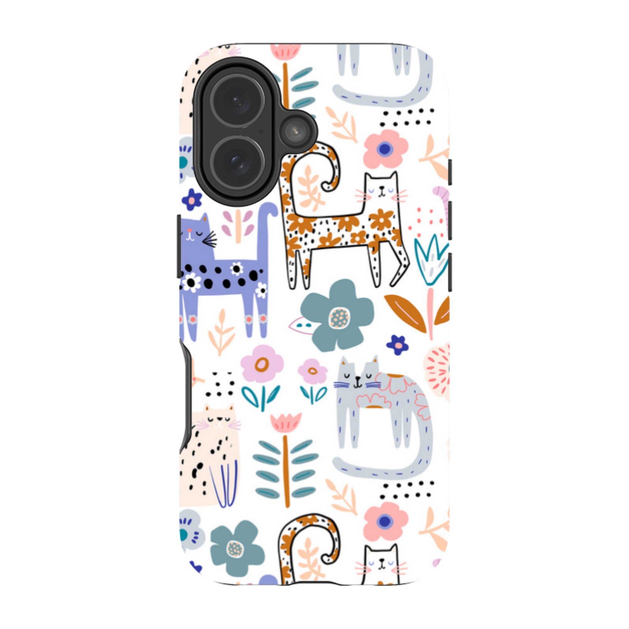 iPhone MagSafe Tough Case -  Floral Cats