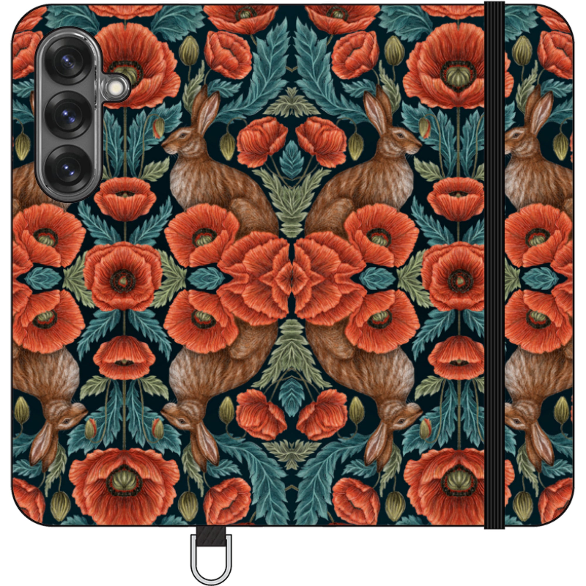 Poppy Red Wallet Case By Catherine Rowe