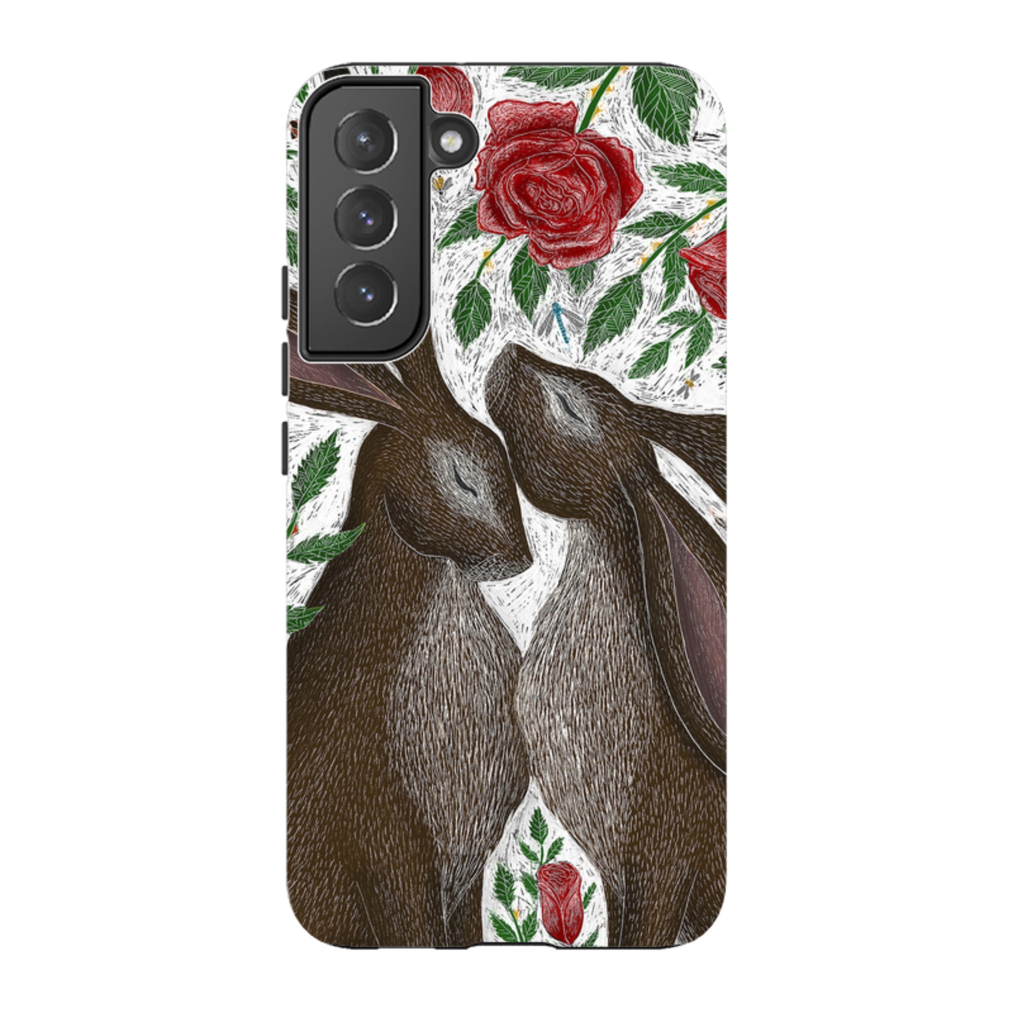 Samsung Tough Case - Hares And Red Roses By Catherine Rowe