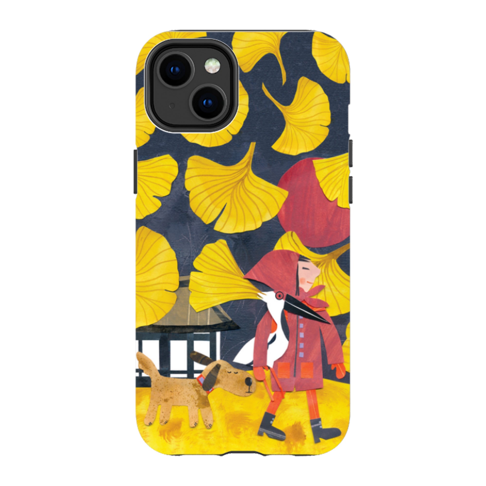 iPhone MagSafe Tough Case - Ginko Leaves By Tracey English