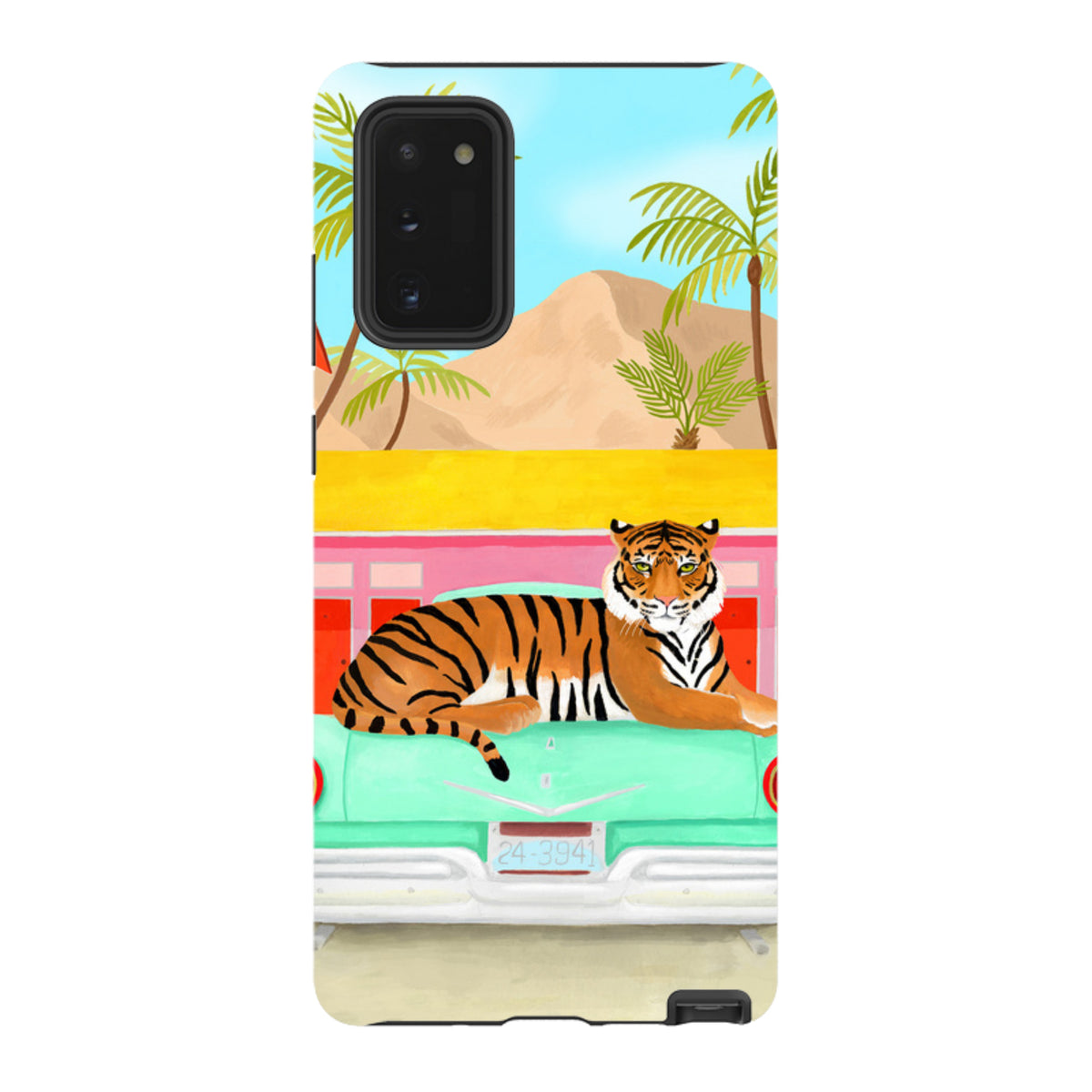 Samsung Tough Case - Palm Motel Tiger By Bex Parkin