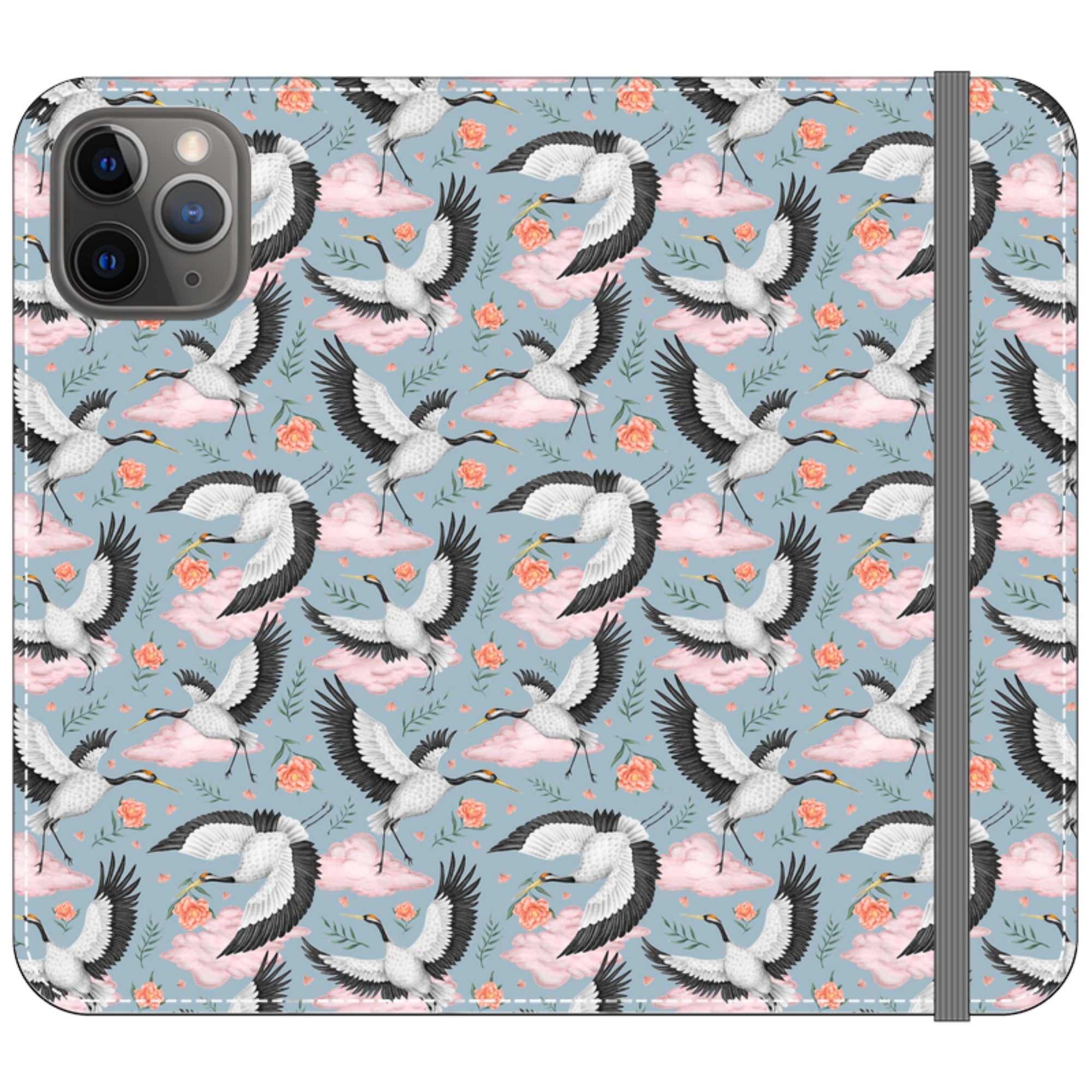 Flight of the Cranes Wallet Case By Catherine Rowe