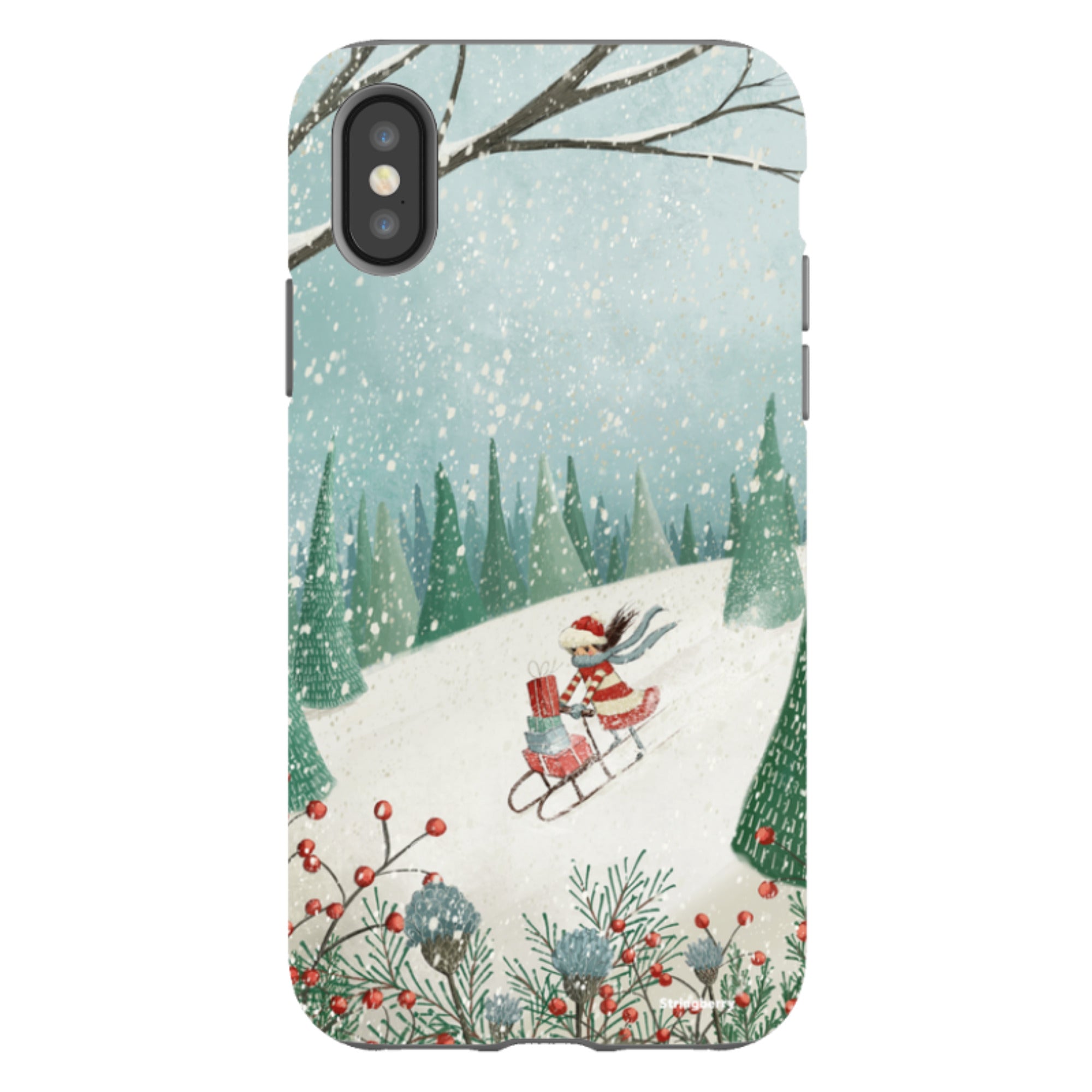 iPhone Tough Case - Sleigh Delivery By Maja Lindberg