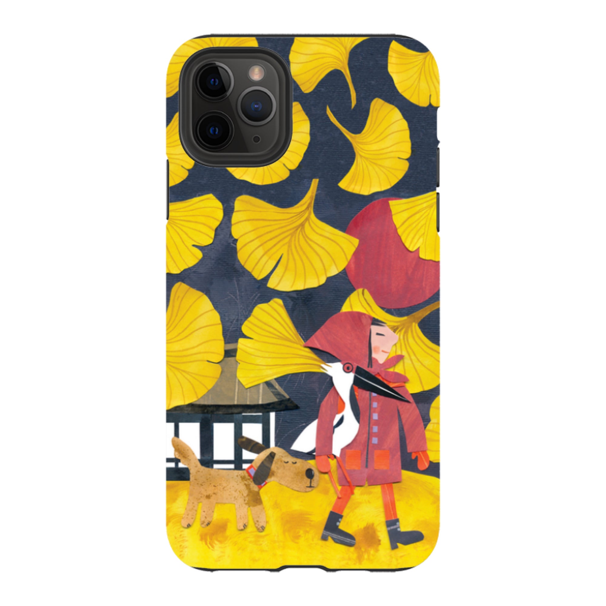 iPhone Tough Case - Ginko Leaves By Tracey English
