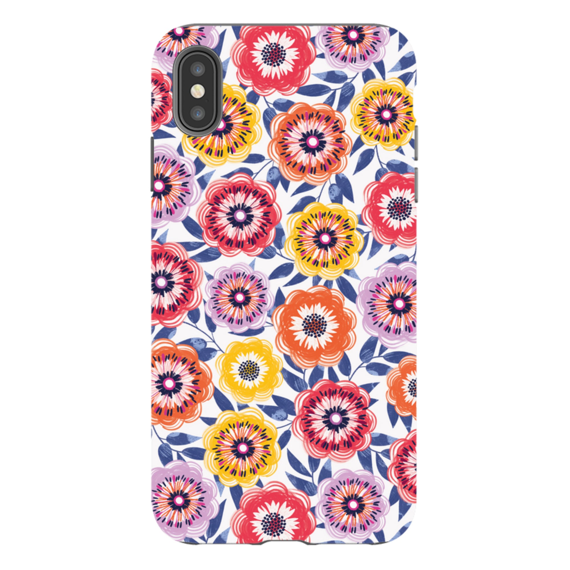 iPhone Tough Case - Bright Blooms I By Ali Brookes