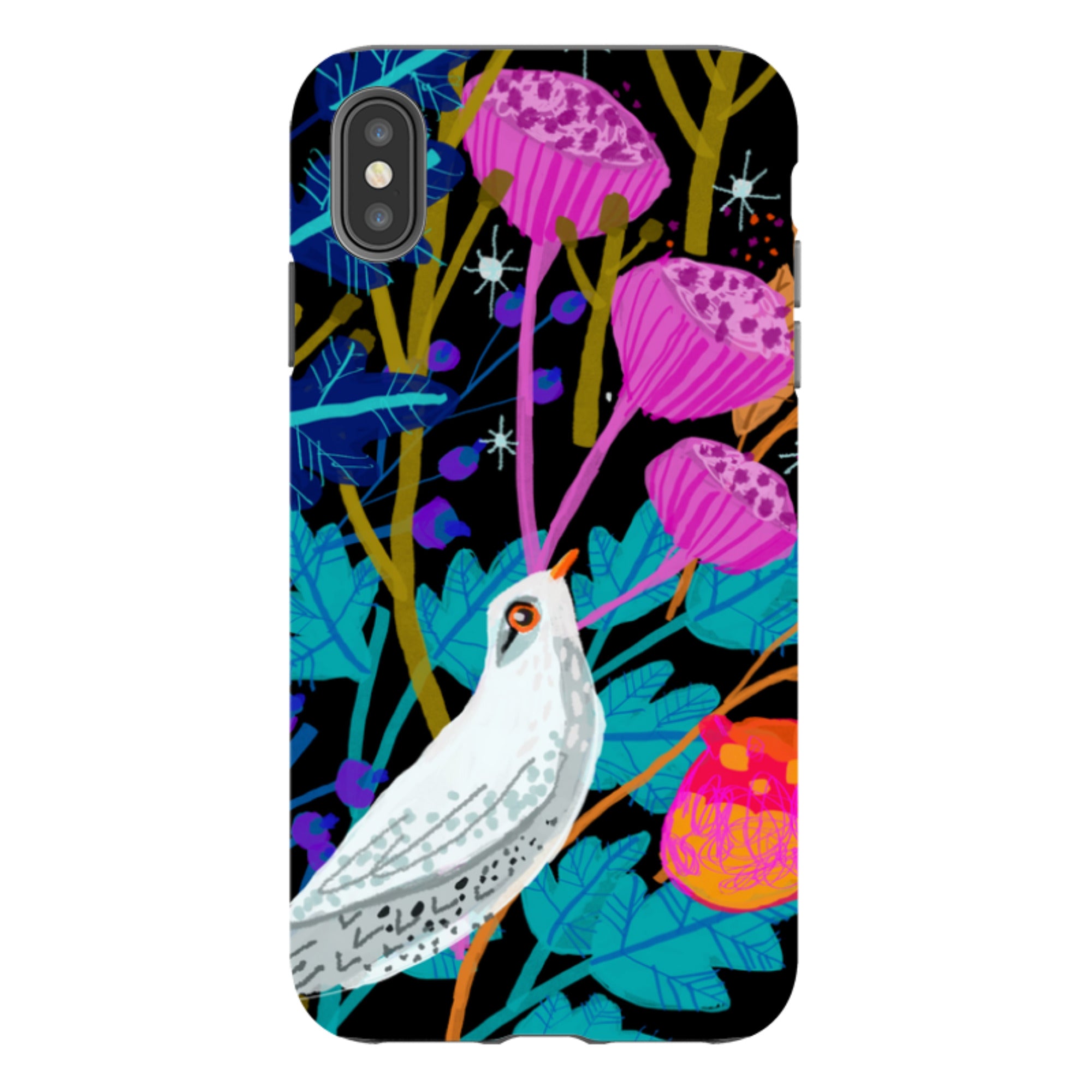 iPhone Tough Case - White Bird By Claire West