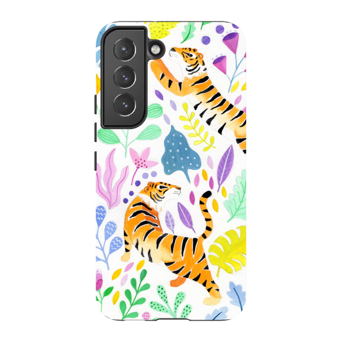 Samsung Tough Case - Tigers And Flowers By Bex Parkin