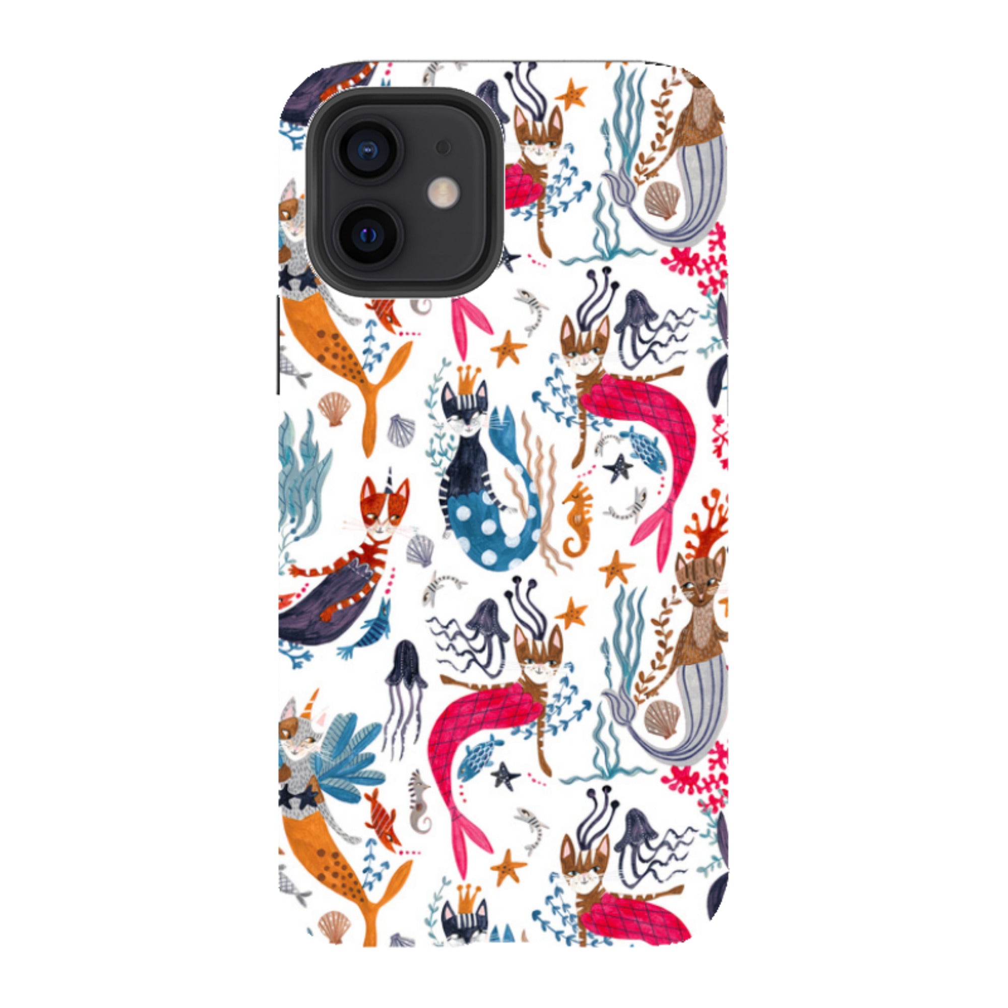 iPhone Tough Case - Cat-Fish By Caroline Bonne Muller