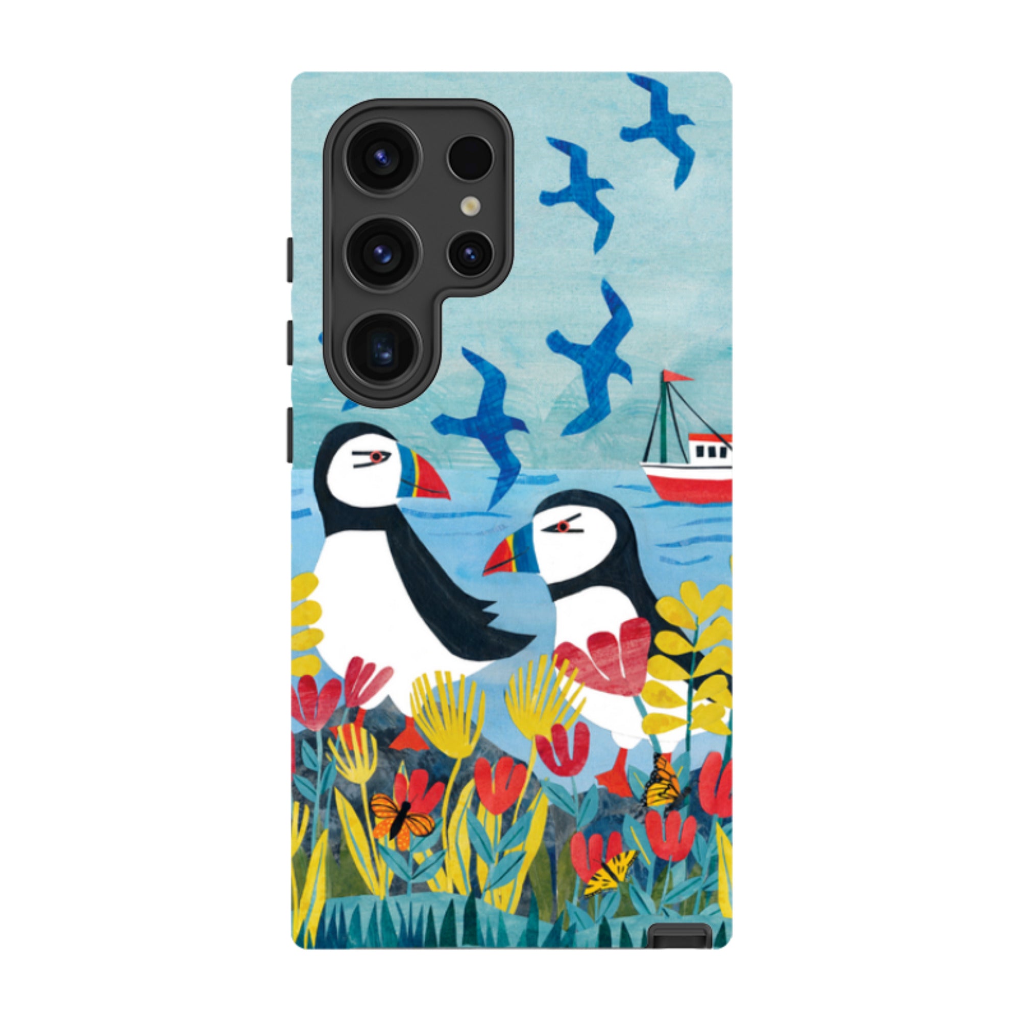 Samsung Tough  Case - Puffins By Tracey English