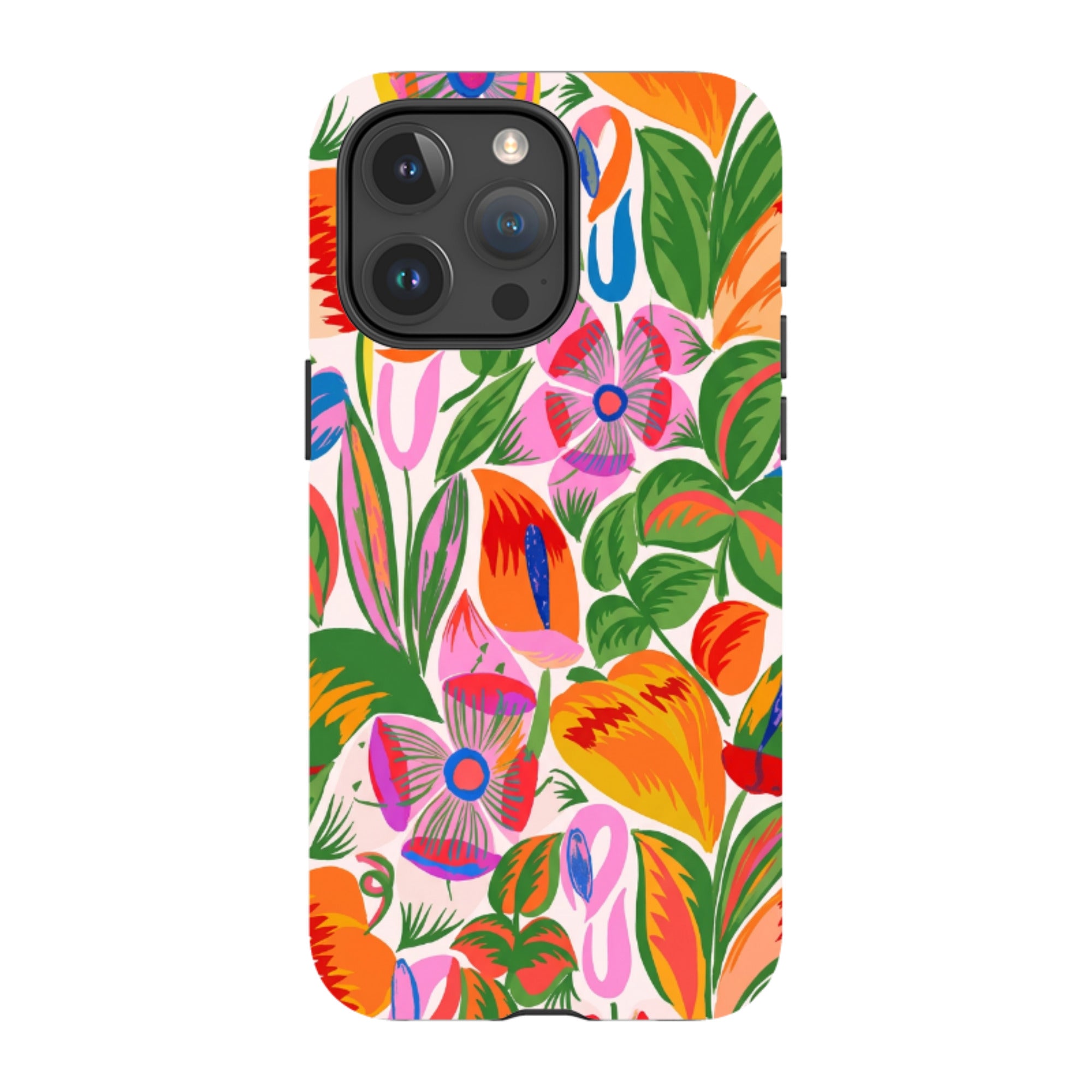 iPhone MagSafe Tough Case - Vintage Tropical Floral
