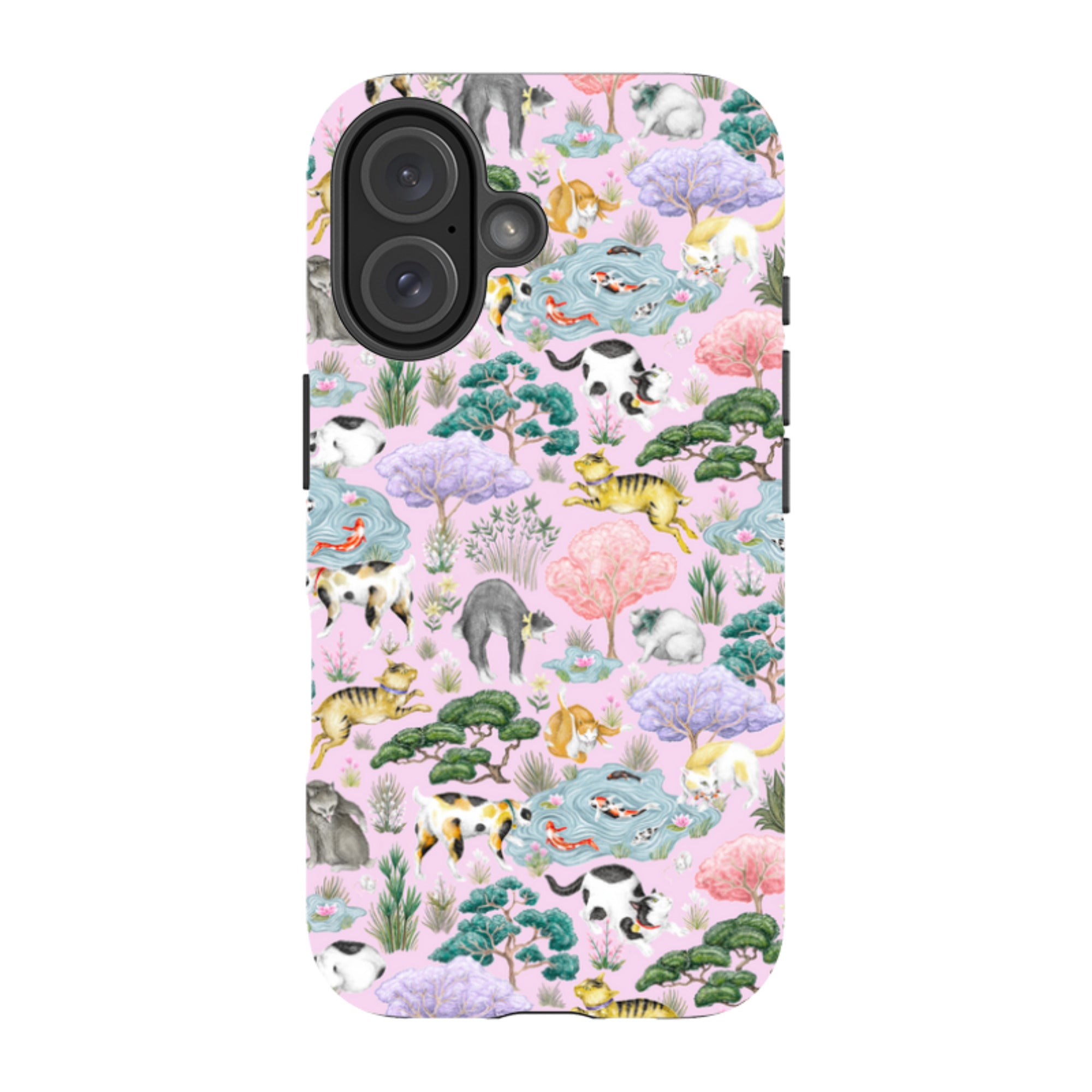 iPhone Tough Case - Cat Garden By Catherine Rowe