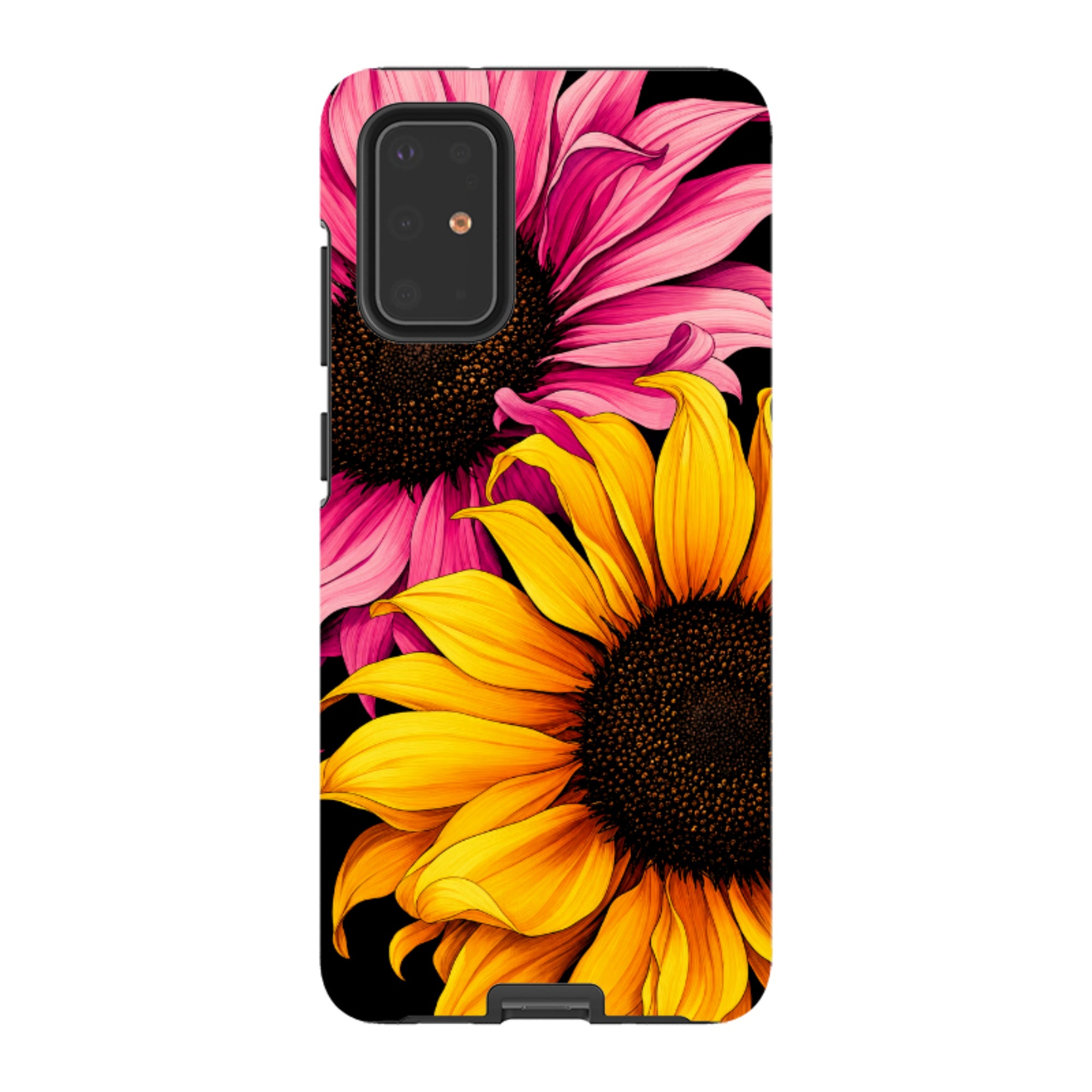 Samsung Tough Case - Yellow & Pink Sunflower
