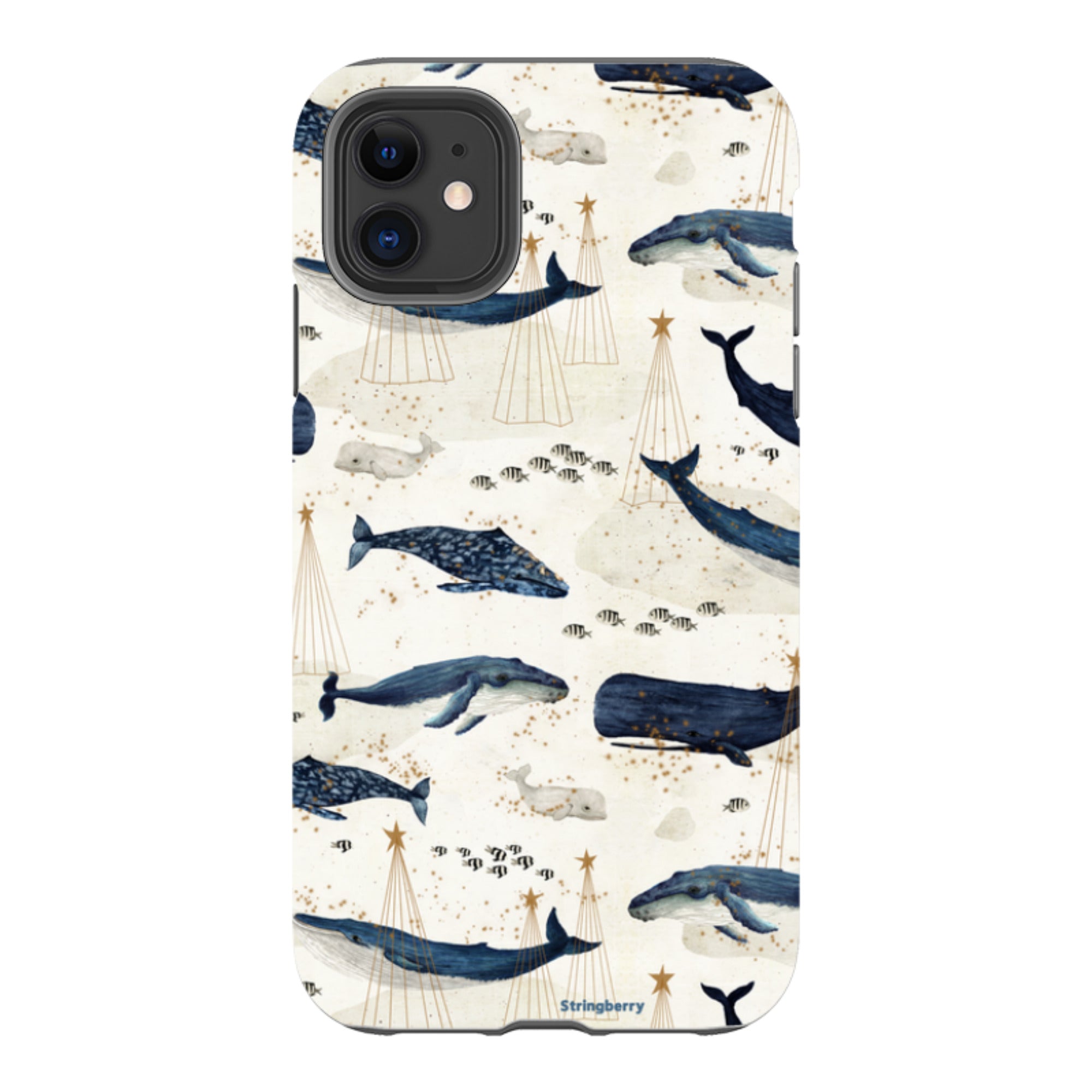 iPhone Tough Case - Christmas Whale III By Katherine Quinn