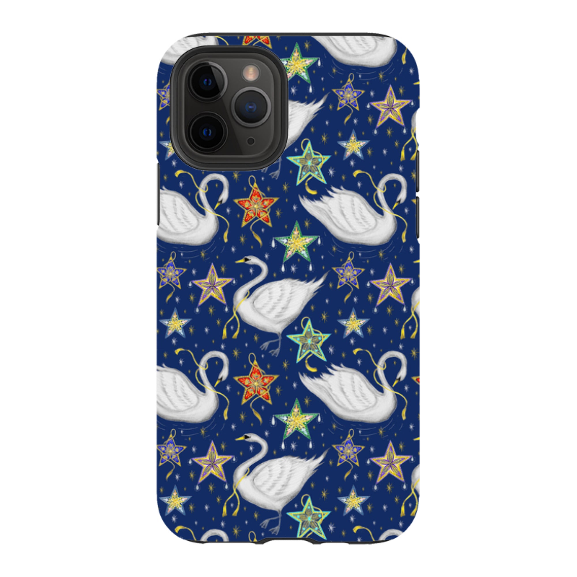 iPhone Tough Case - Swan Pattern By Catherine Rowe