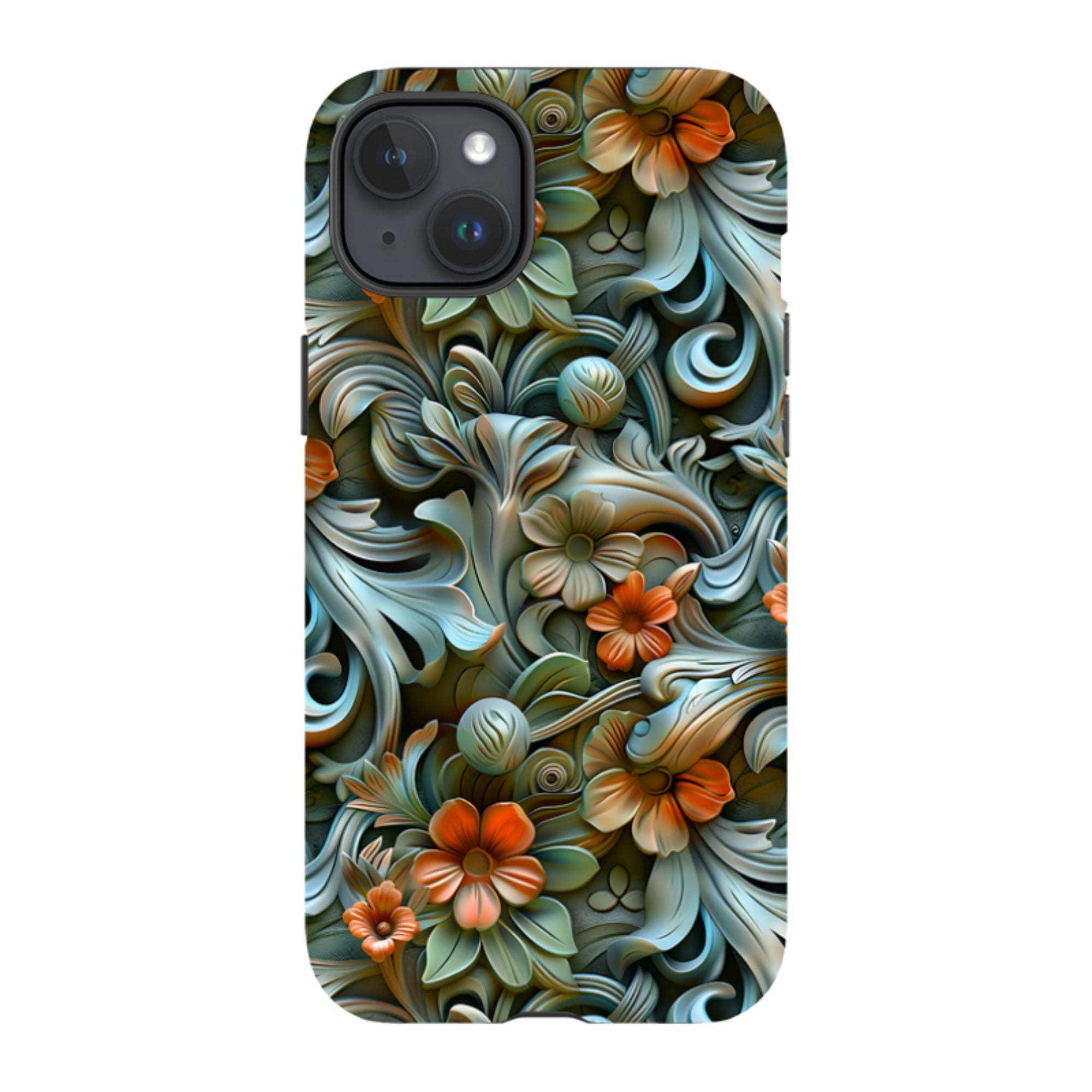 iPhone Tough Case -Clover Floral