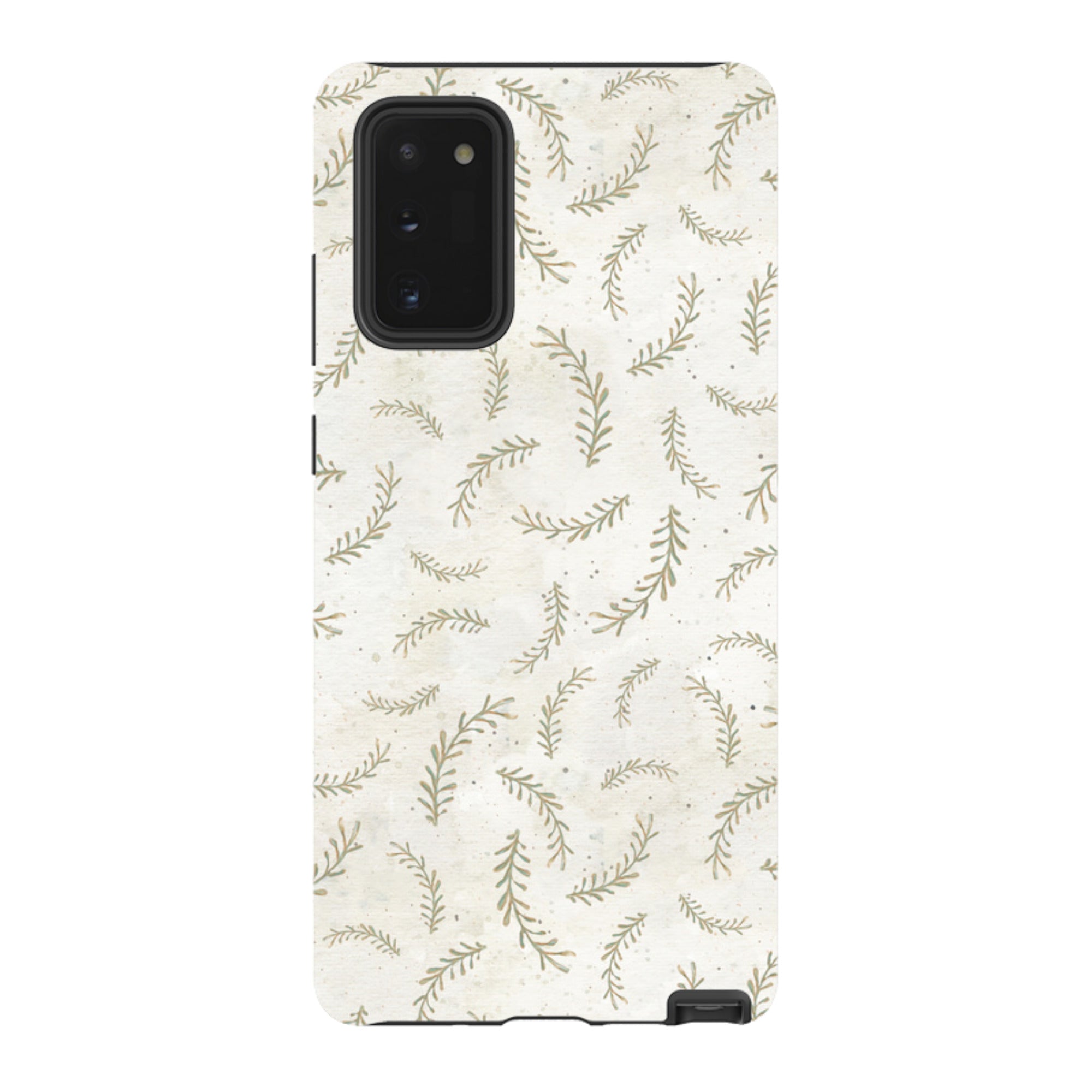 Samsung Tough Case - Feathers Grey By Katherine Quinn