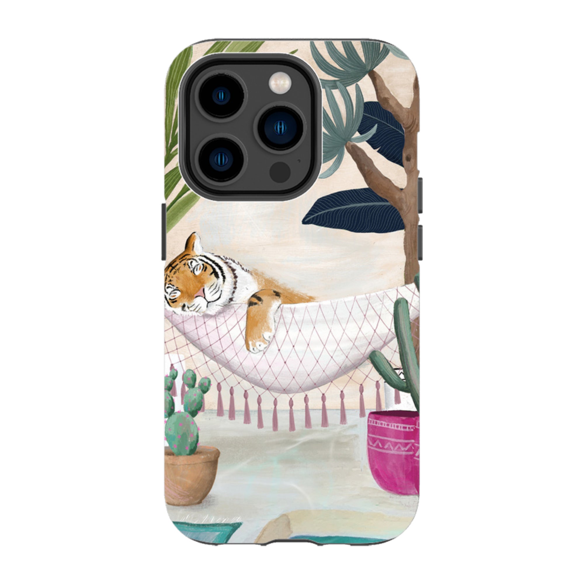 iPhone Tough Case - Tiger Hammock By Bex Parkin
