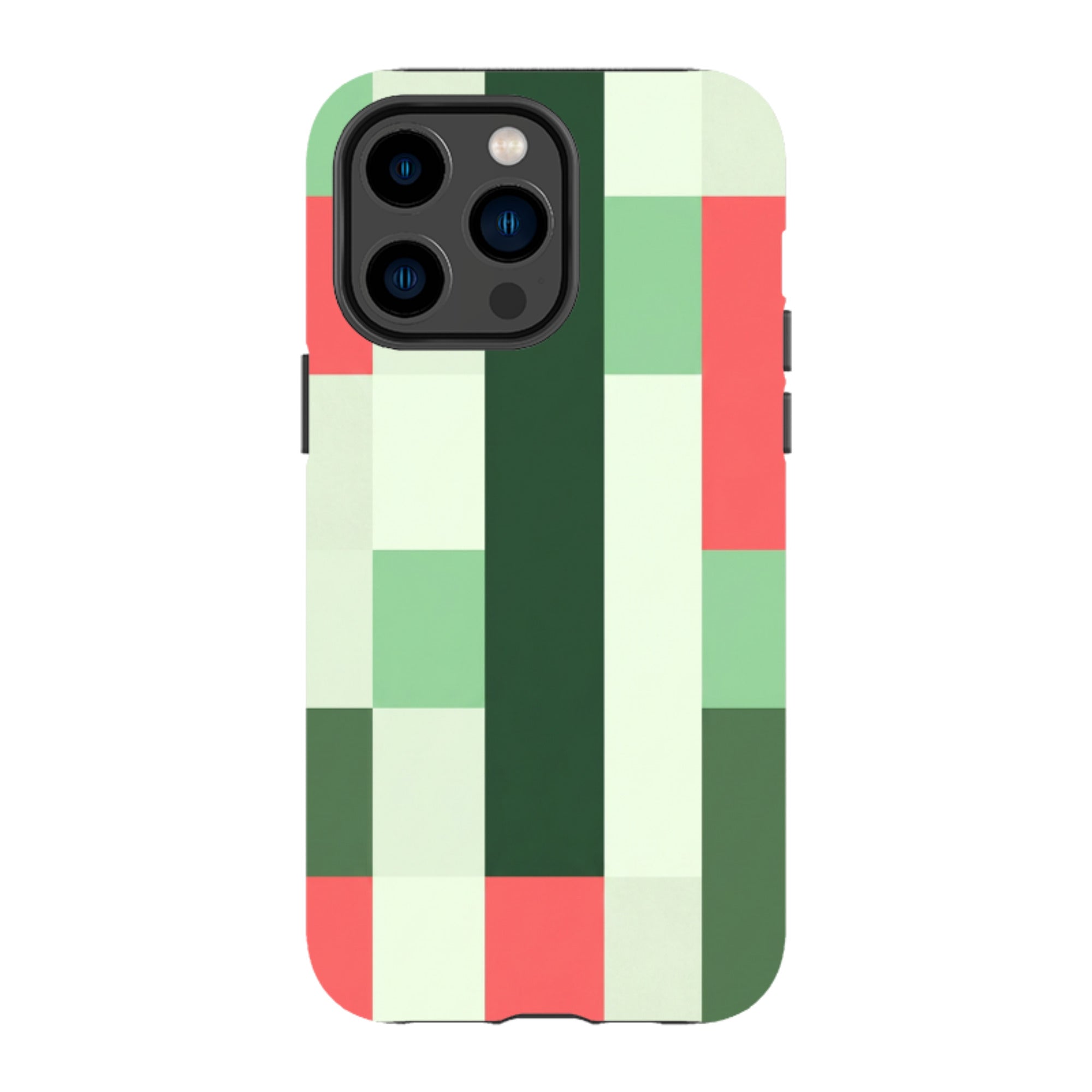 iPhone Tough Case - Retro Abstract Gingham