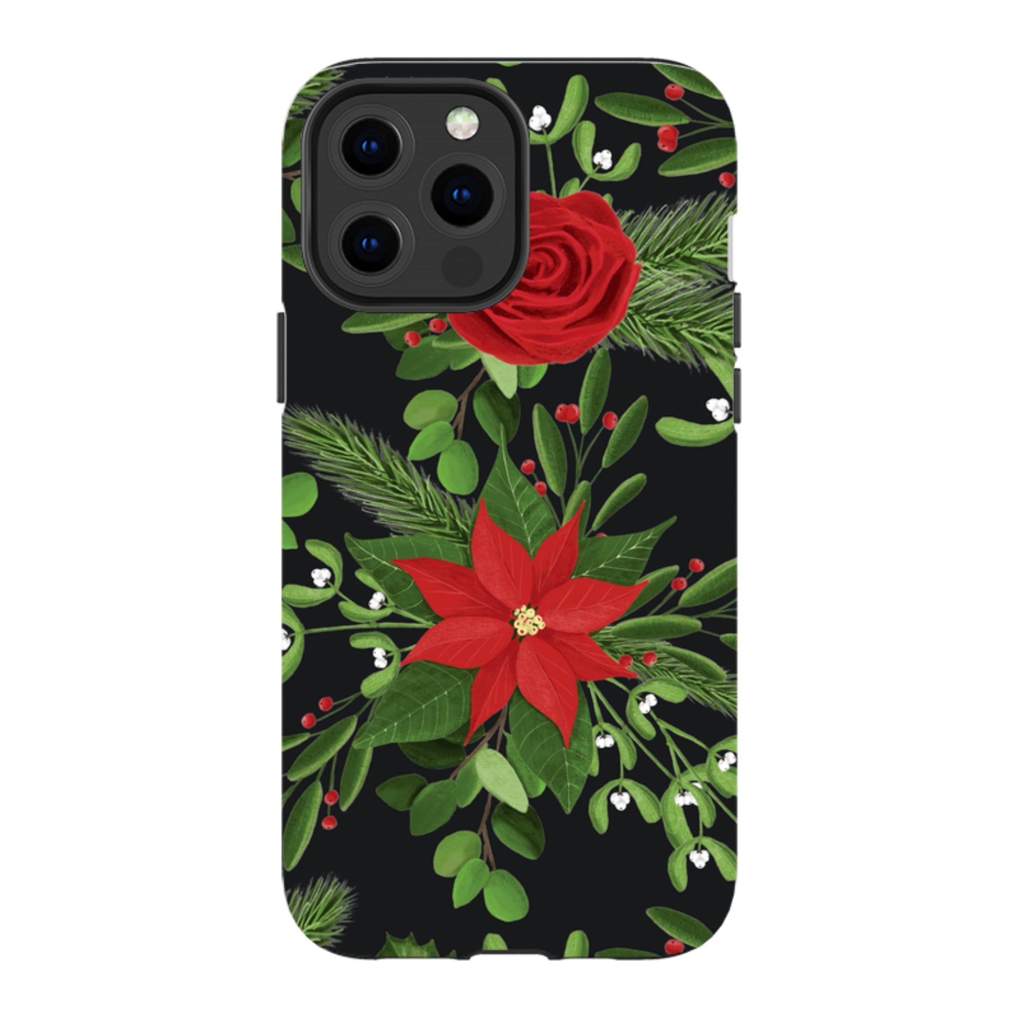 iPhone MagSafe Tough Case - Black White Plaid By Abby Jacobs