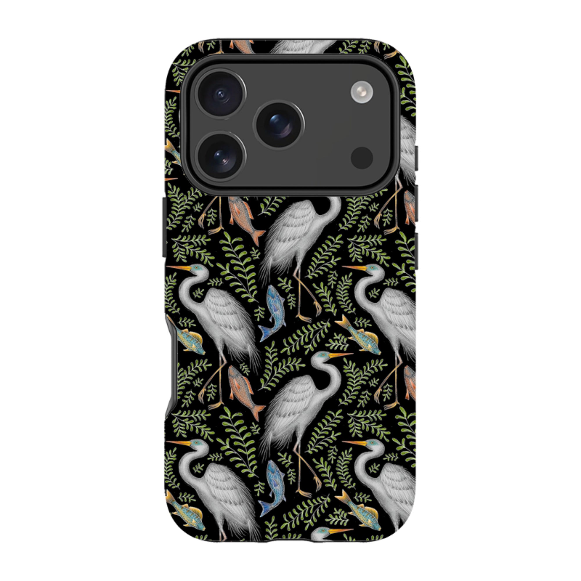 iPhone Tough Case - Egret Pattern By Catherine Rowe