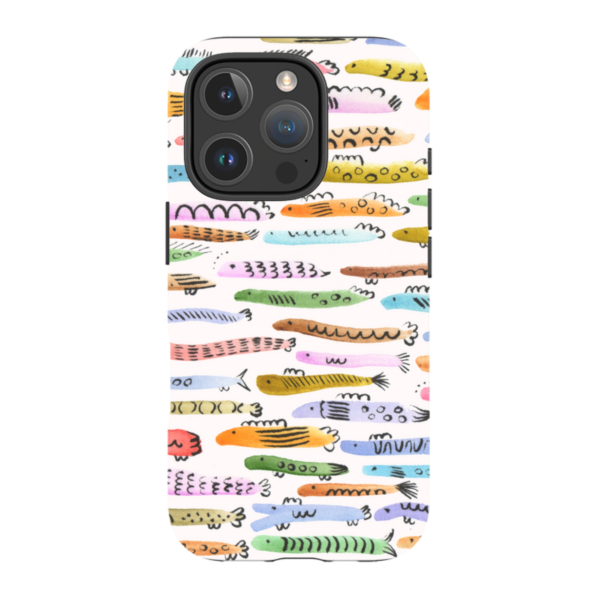 iPhone Tough Case - Colourful Fishes By Gabriela Larios