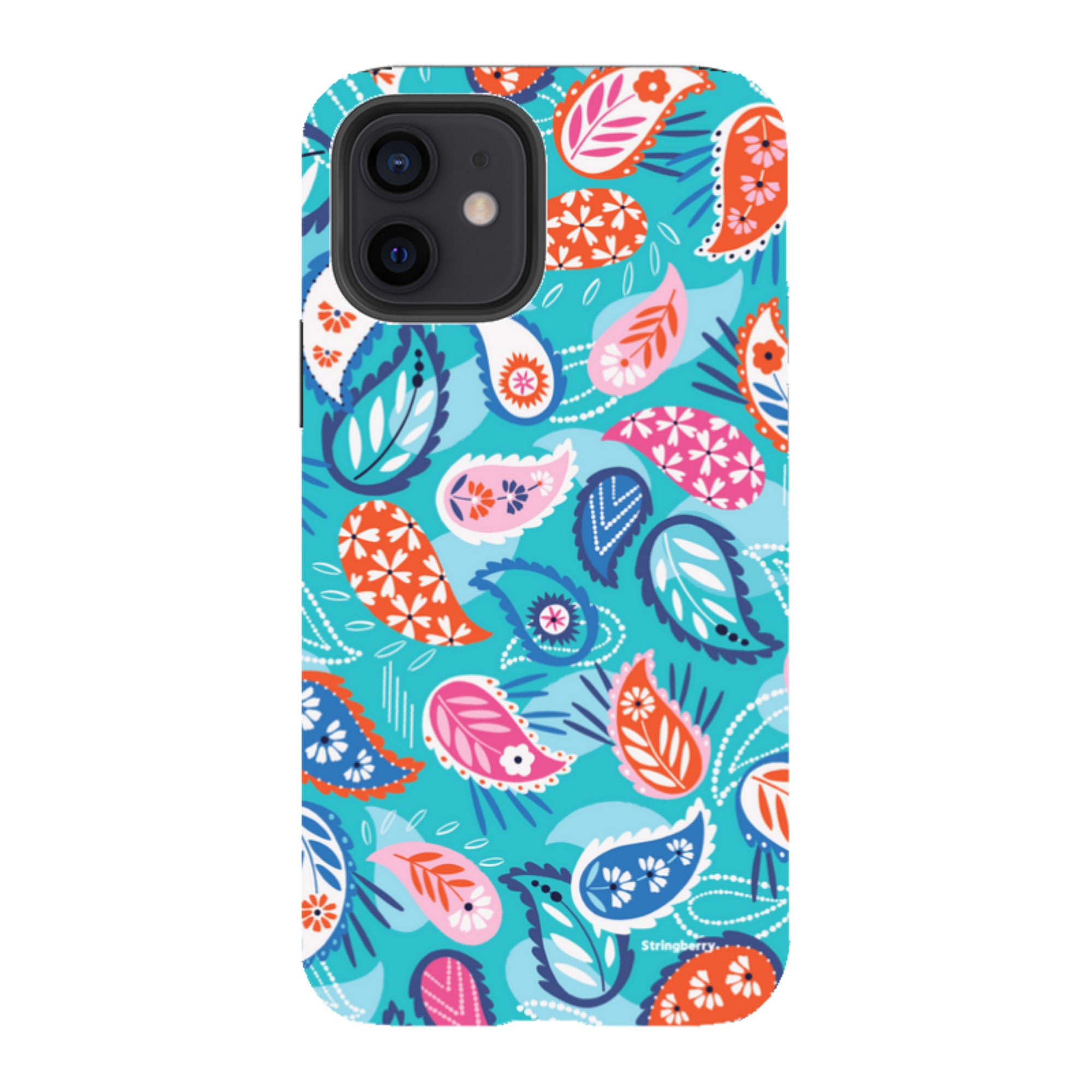 iPhone Tough Case - Paisley Blue By Ali Brookes