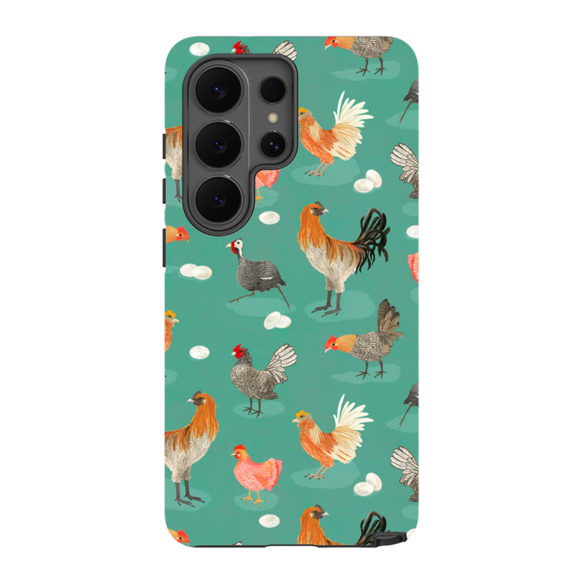 Samsung Tough Case - Chicken Teal By Katherine Quinn