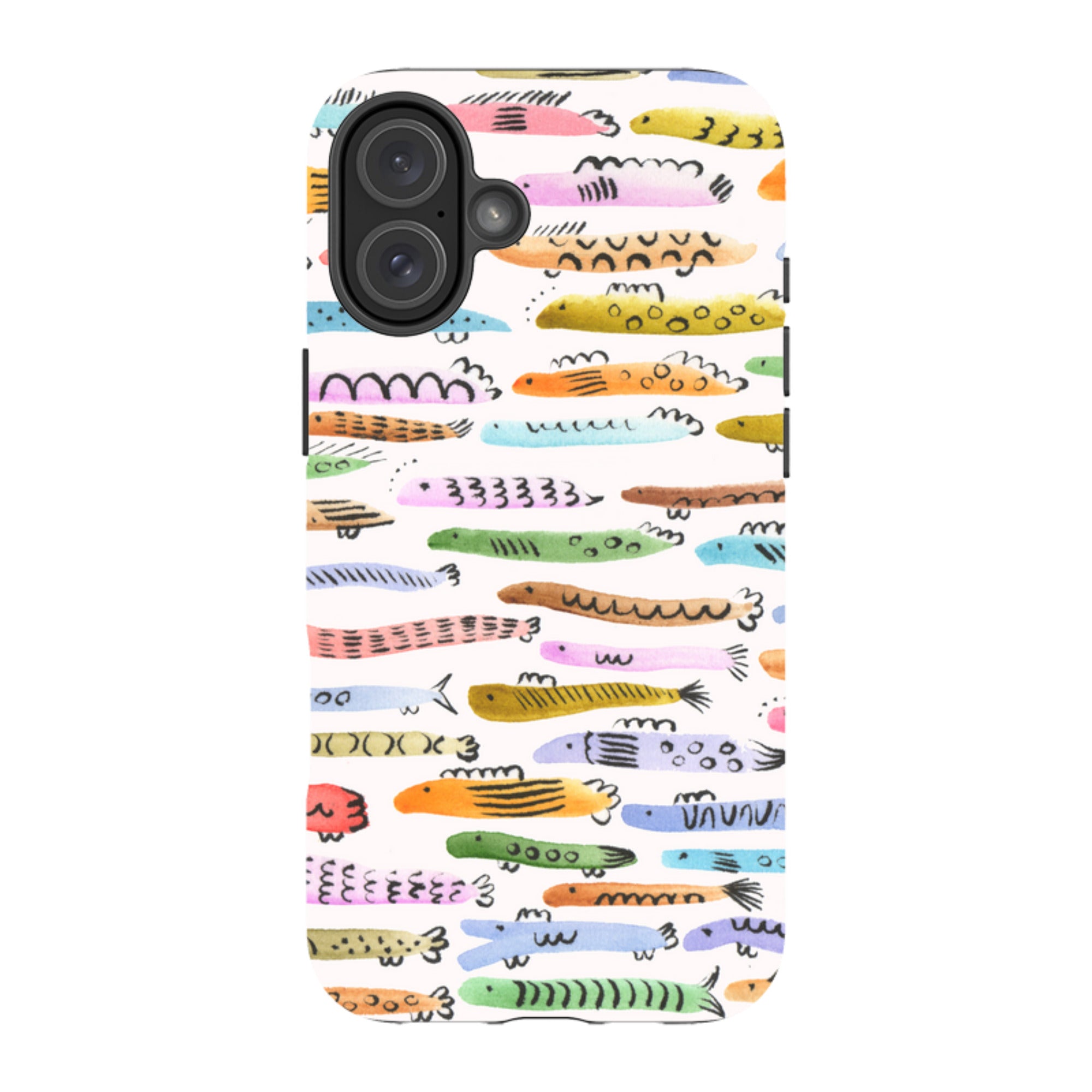 iPhone Tough Case - Colourful Fishes By Gabriela Larios