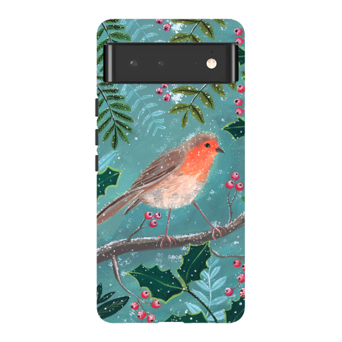 Google Tough Case - Christmas Robin By Mary Stubberfield