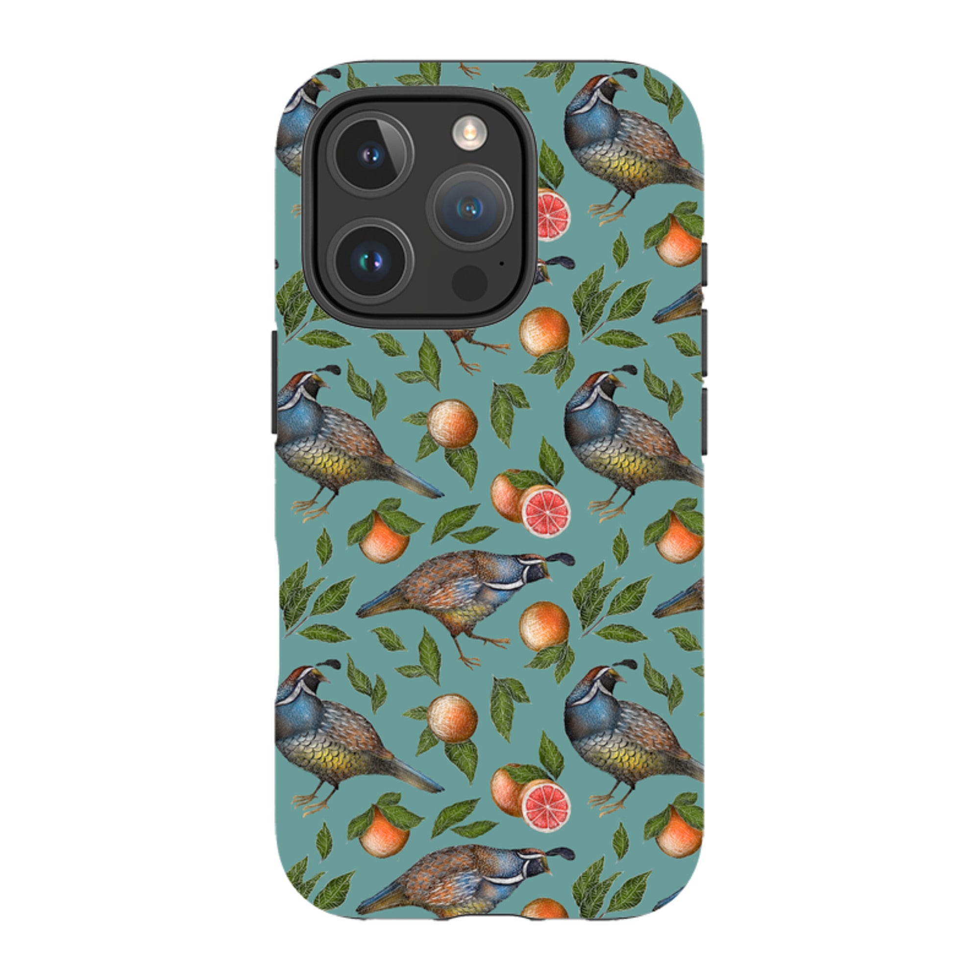 iPhone Tough Case - Quails Pattern By Catherine Rowe