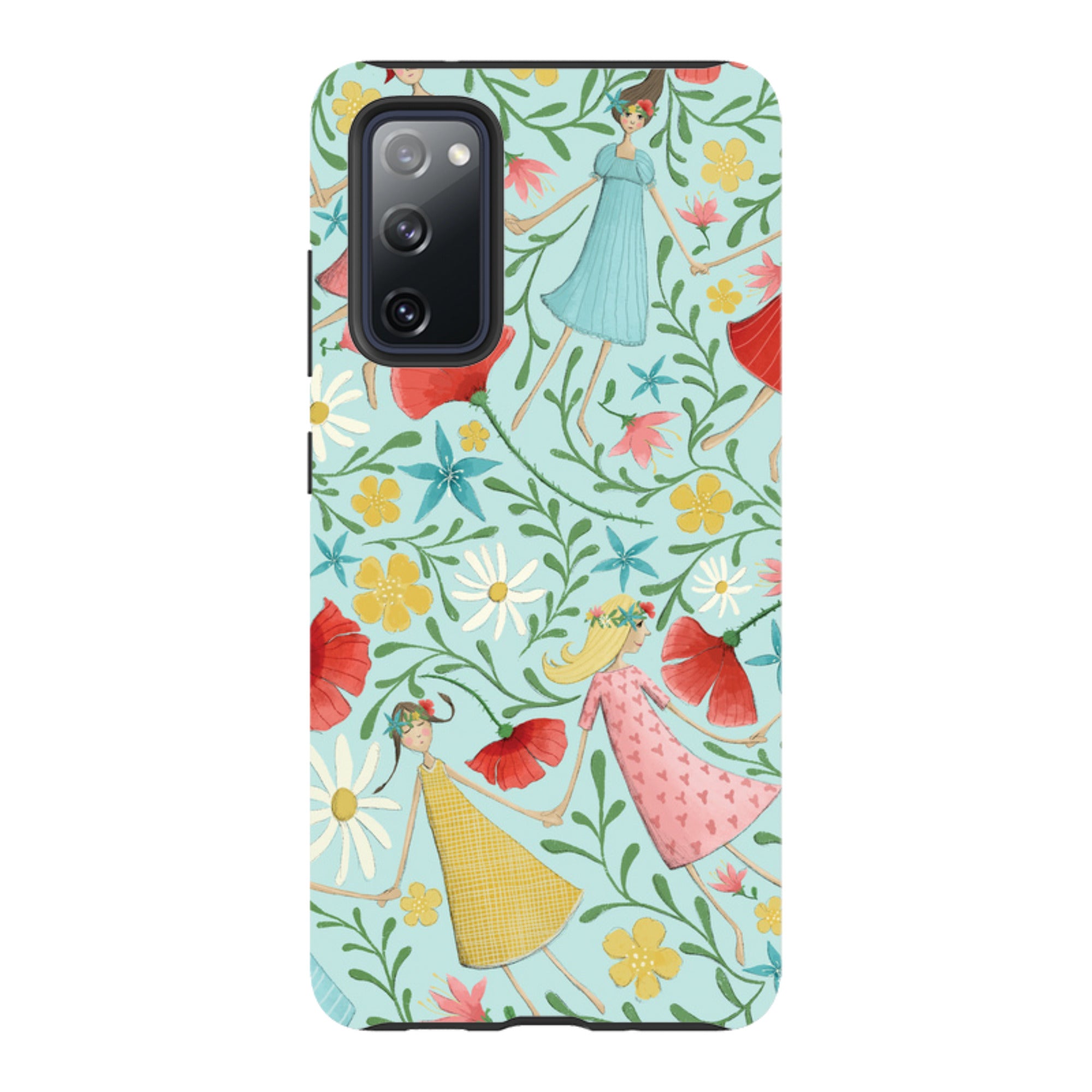 Samsung Tough Case - Midsummer Dance Blue By Maja Lindberg