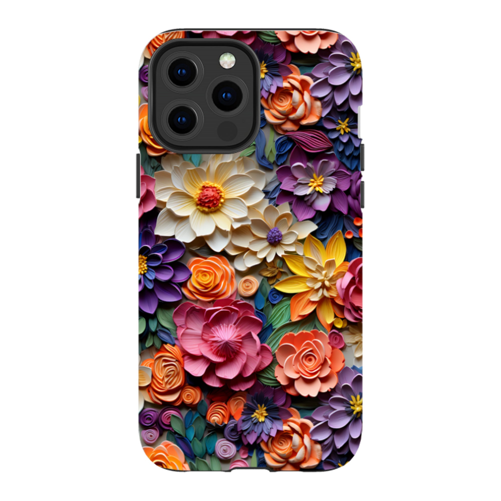 iPhone Tough Case -Violet Floral
