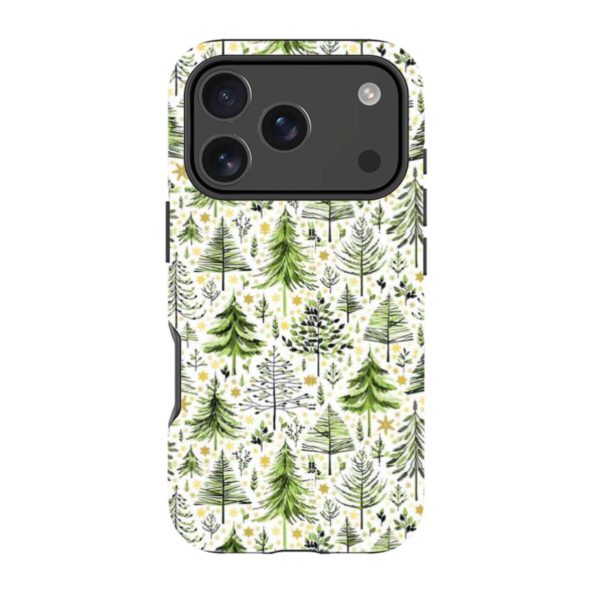 iPhone MagSafe Tough Case -  Green Xmas Trees By Elisabeth Haager