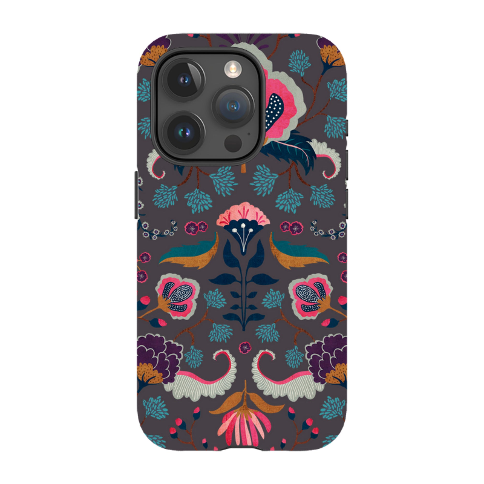 iPhone Tough Case - Folk Floral II By Katherine Quinn