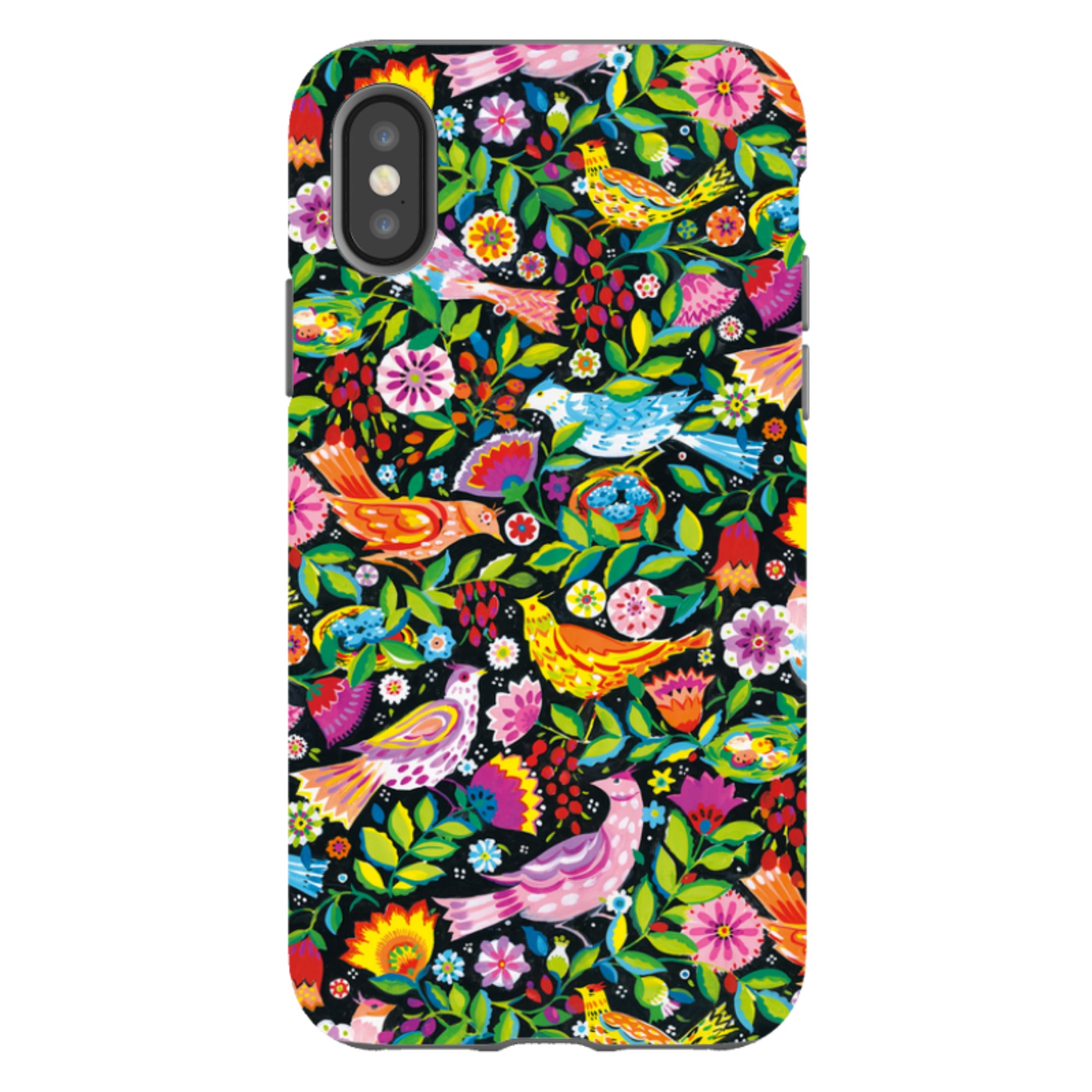 iPhone Tough Case - Folk Birds By Sarah Campbell