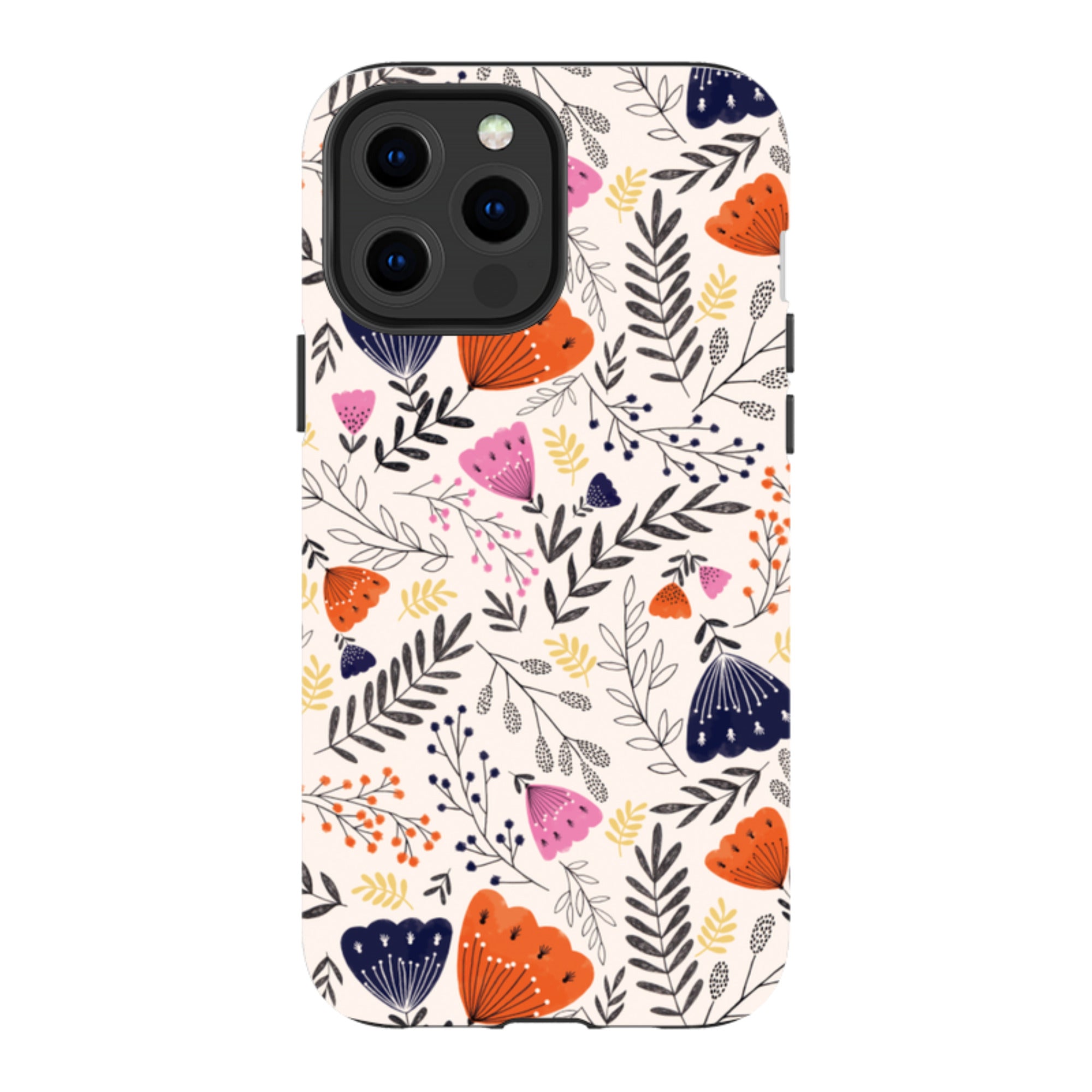 iPhone Tough Case - Pink Floral By Jade Mosinski