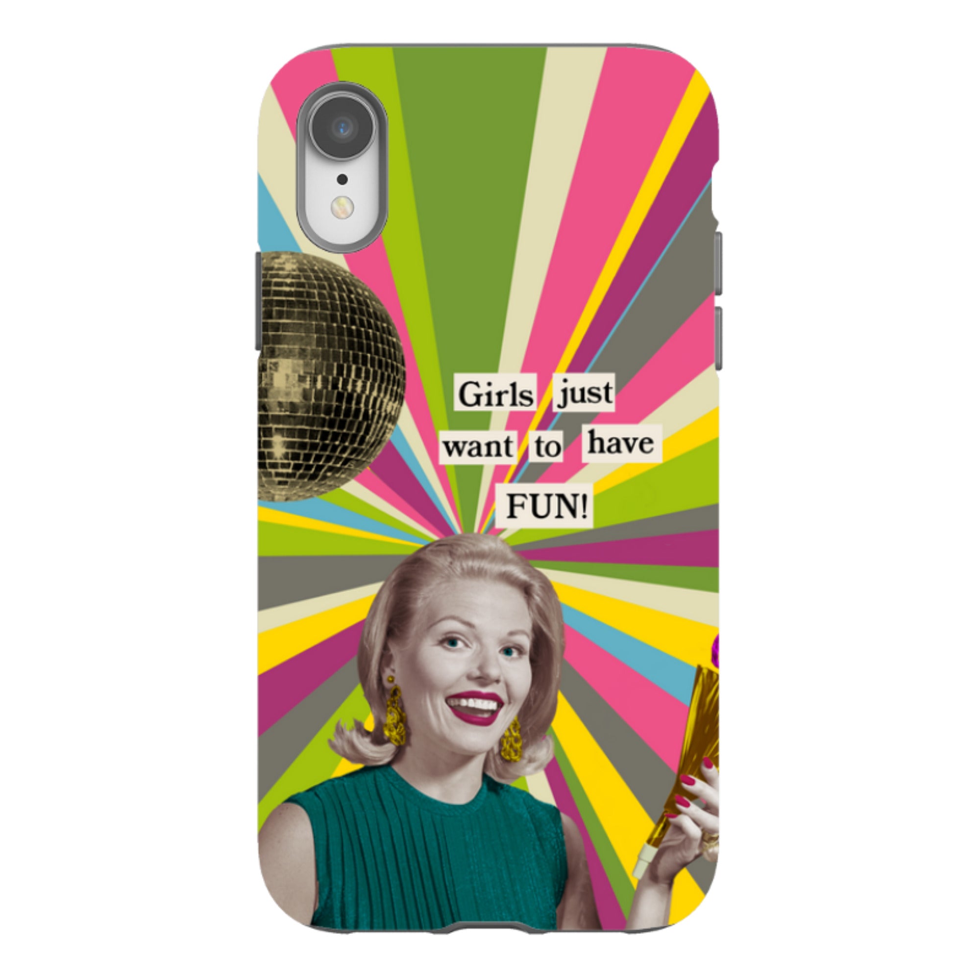 iPhone Tough Case - Girls want to have fun By Clare Jordan