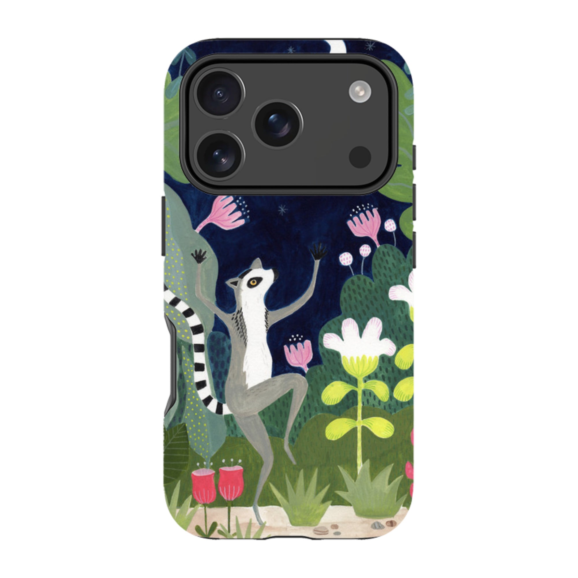 iPhone Tough Case - Dancing Lemur By Bex Parkin