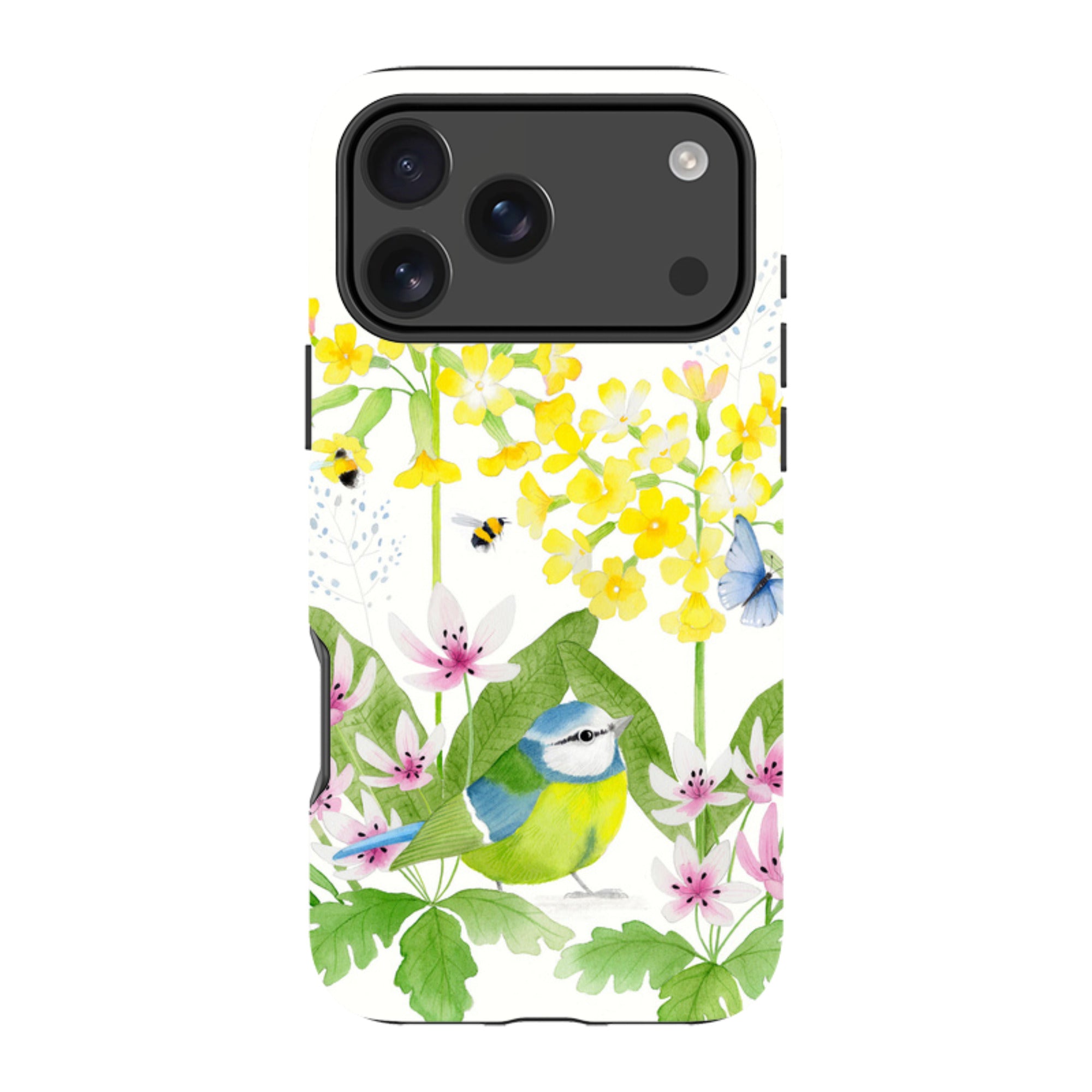 iPhone Tough Case - Blue Tit Garden By Bex Parkin