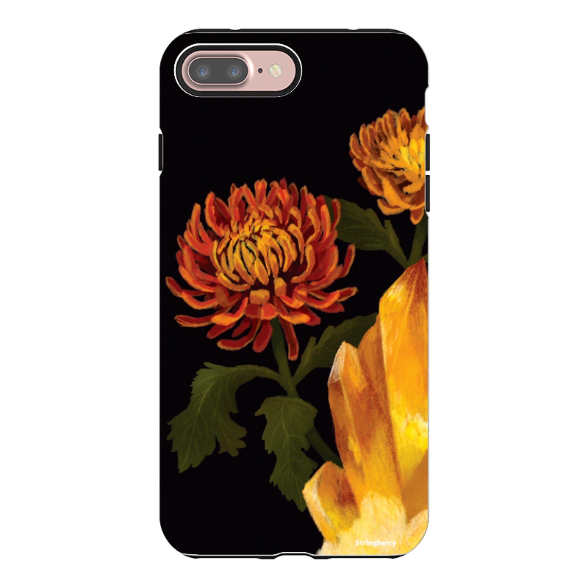 iPhone Tough Case - Chrysanthemum Citrine By Anna Stead