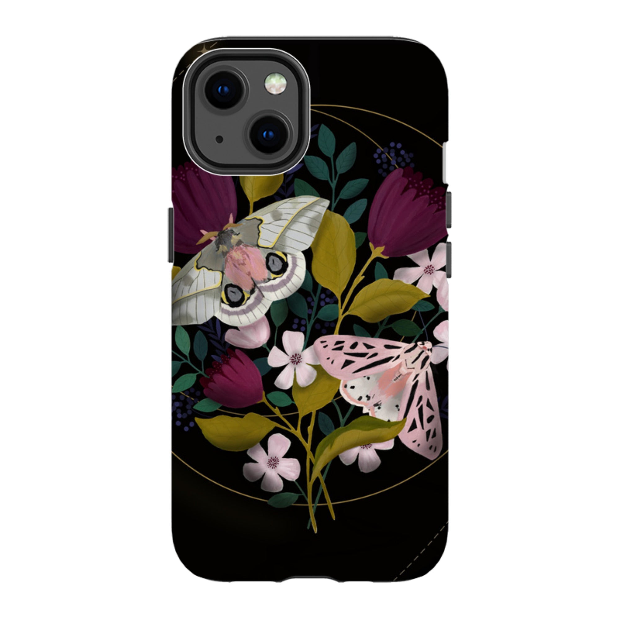 iPhone MagSafe Tough Case - Moon Moths By Bex Parkin