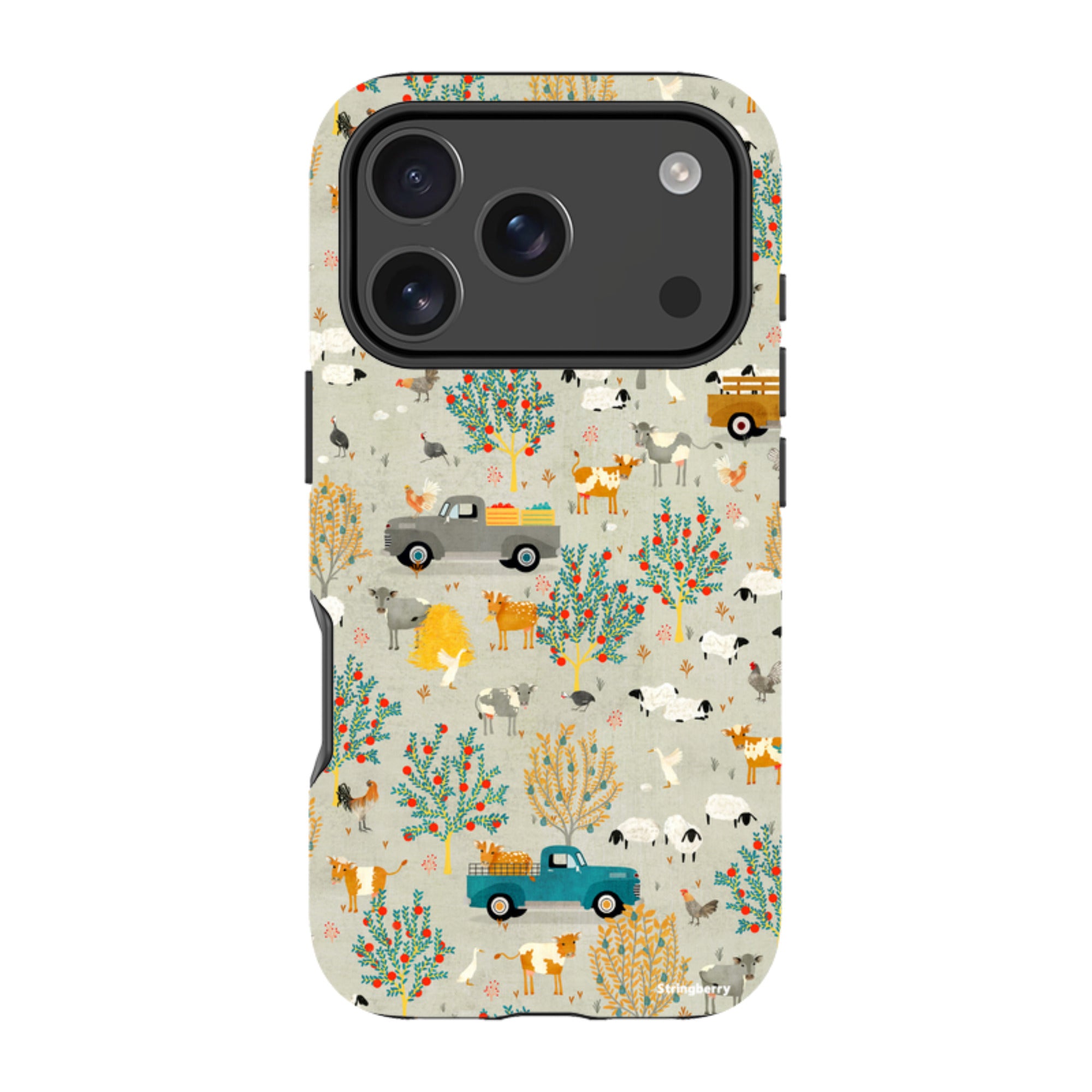iPhone MagSafe Tough Case -  Farm Life Grey By Katherine Quinn