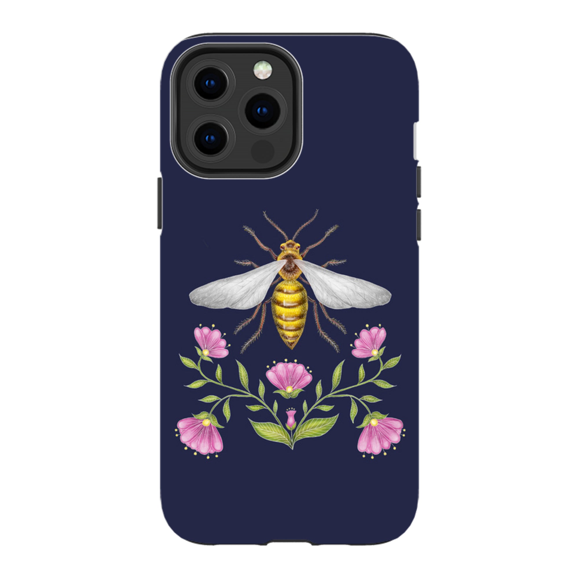 iPhone MagSafe Tough Case - Wings Of Freedom Navy By Catherine Rowe