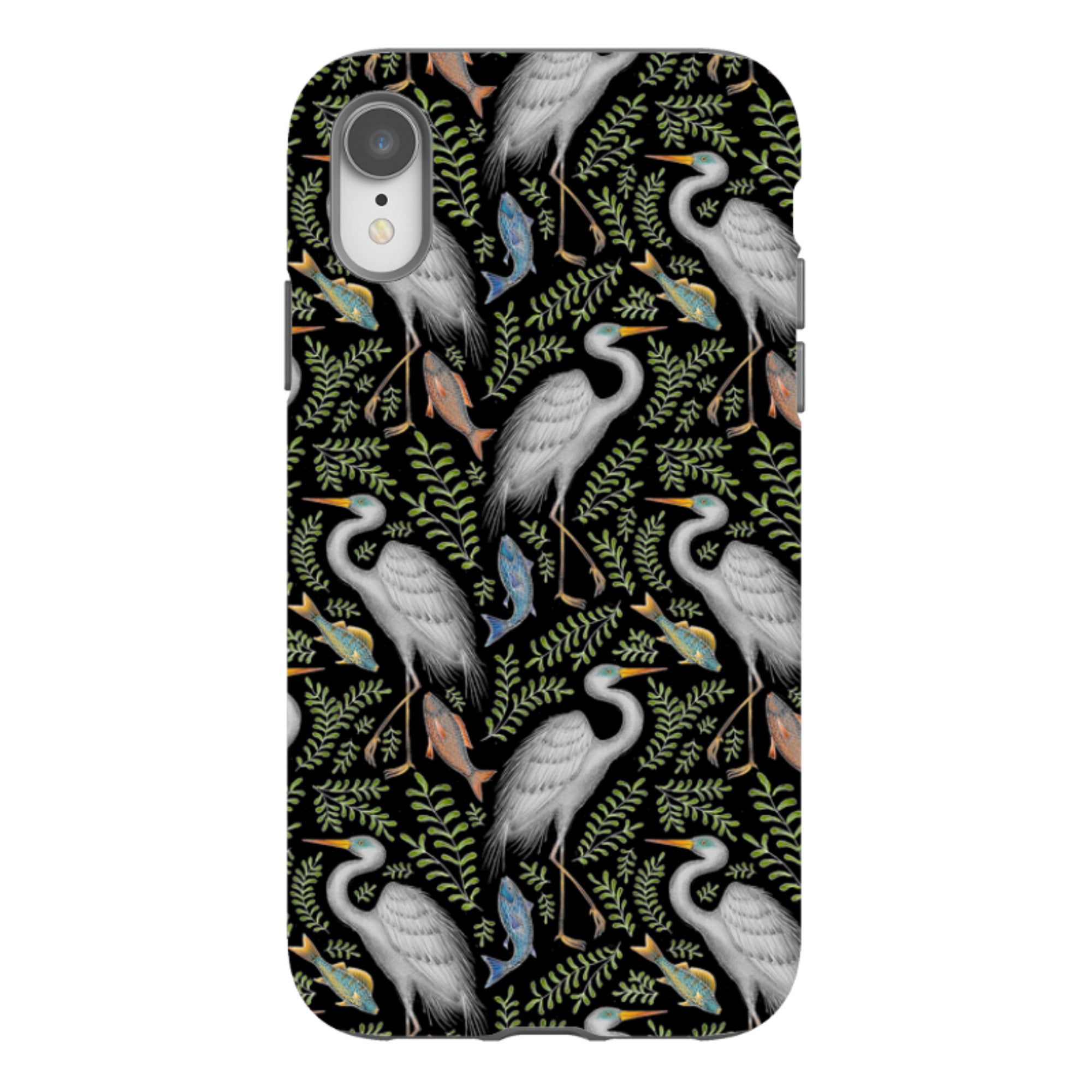 iPhone Tough Case - Egret Pattern By Catherine Rowe