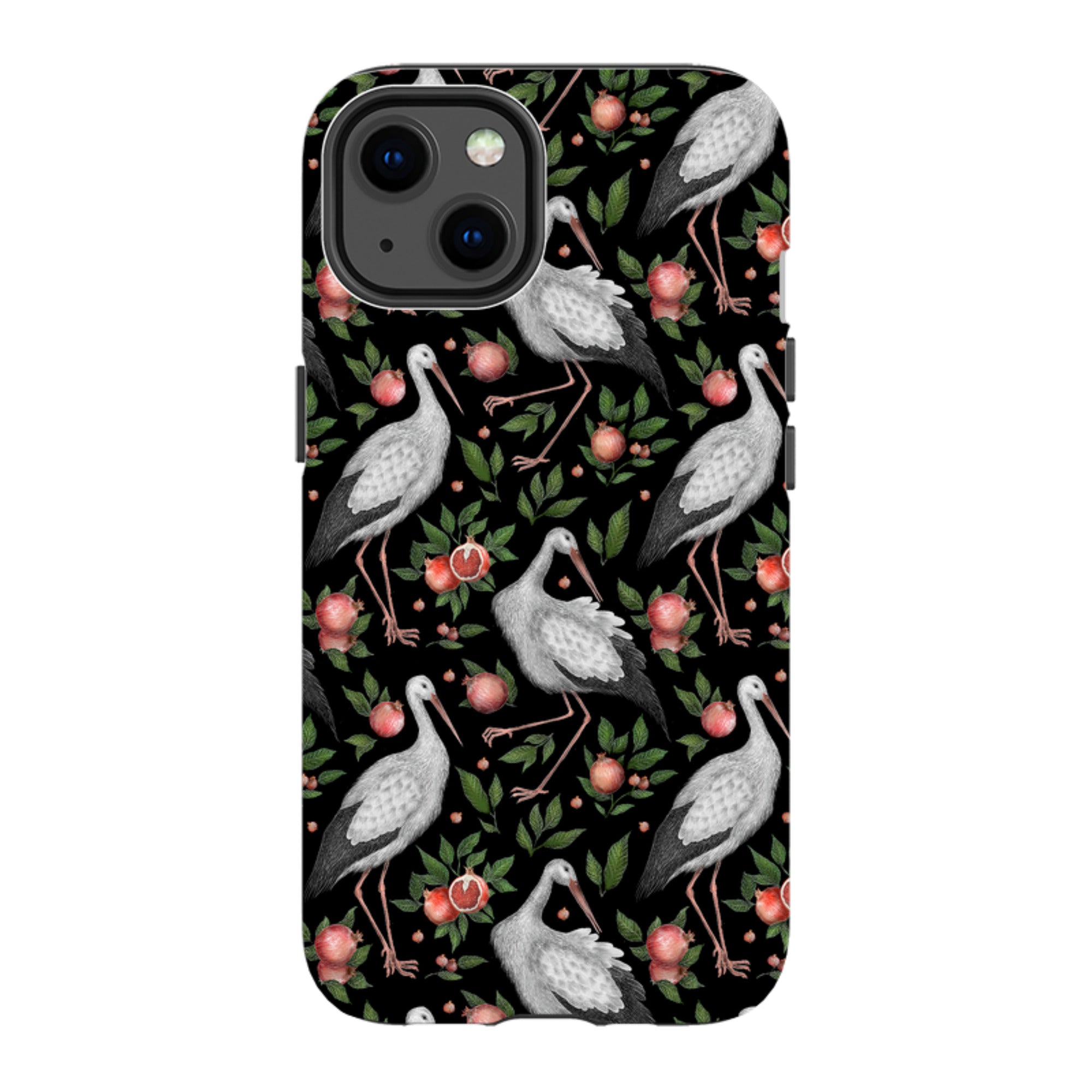 iPhone Tough Case - Stork Pattern By Catherine Rowe