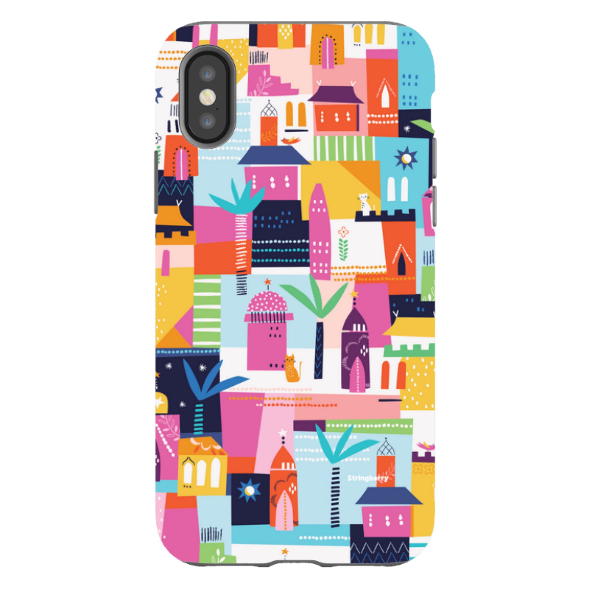 iPhone Tough Case - Houses By Ali Brookes